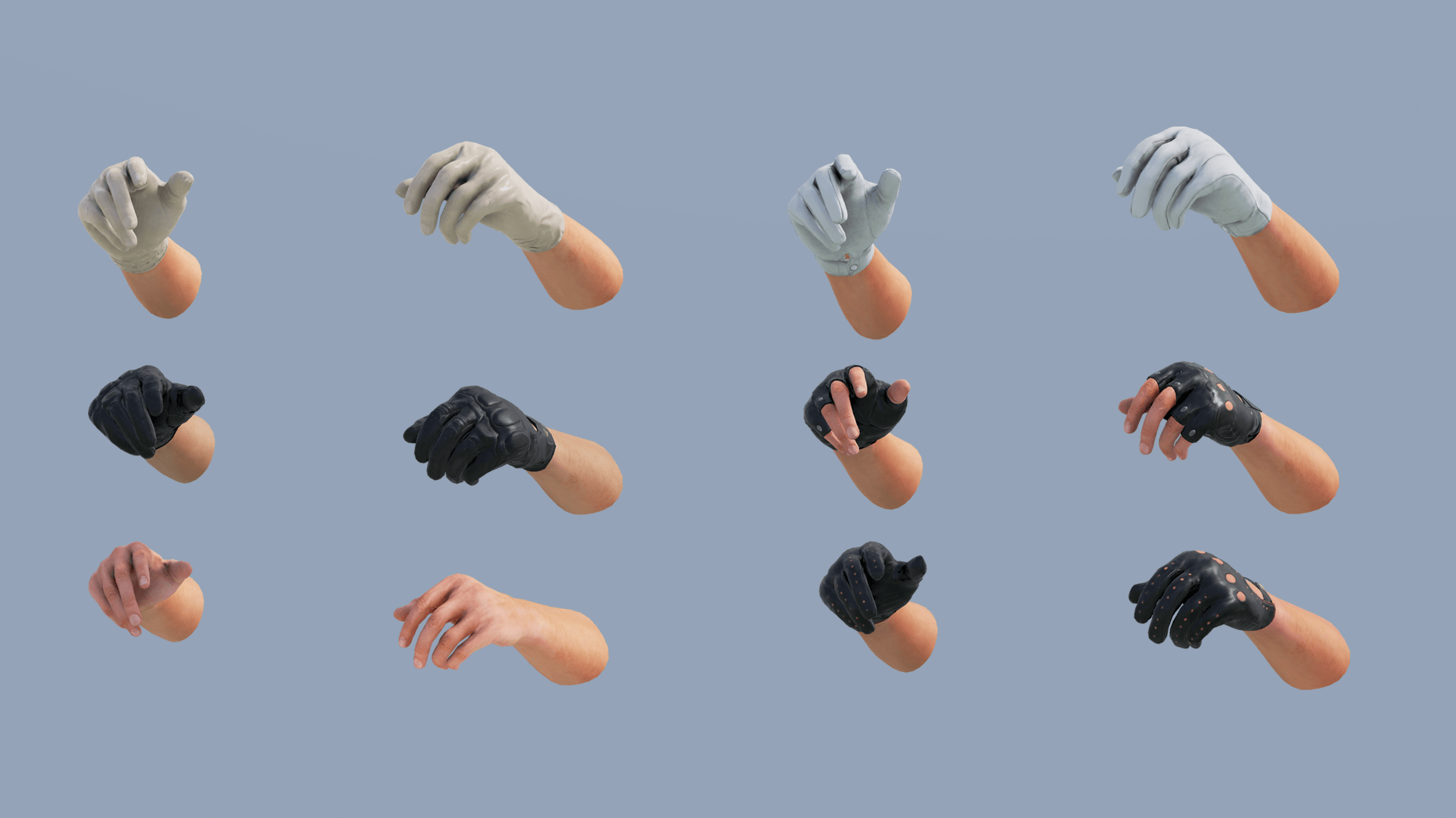 Animated Modern Civilian Hands Pack 虚幻4 UE4 射击 手部 动画