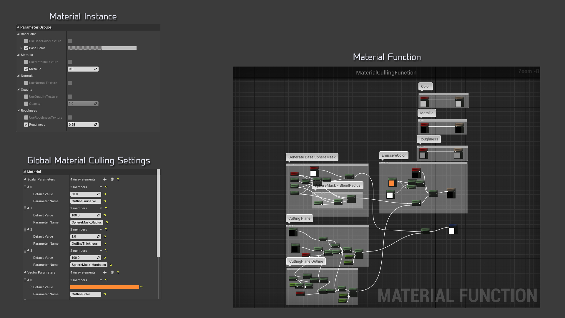 透视剖析穿透结构材质特效 虚幻4 ue4 Culling Material Effect插图3