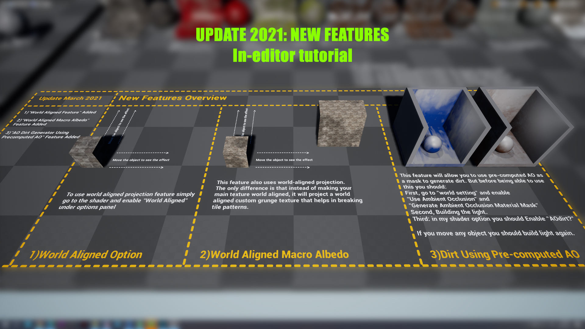 高级混合通用自然主材质合集 虚幻4 ue4 AllinOne MasterMaterial插图2