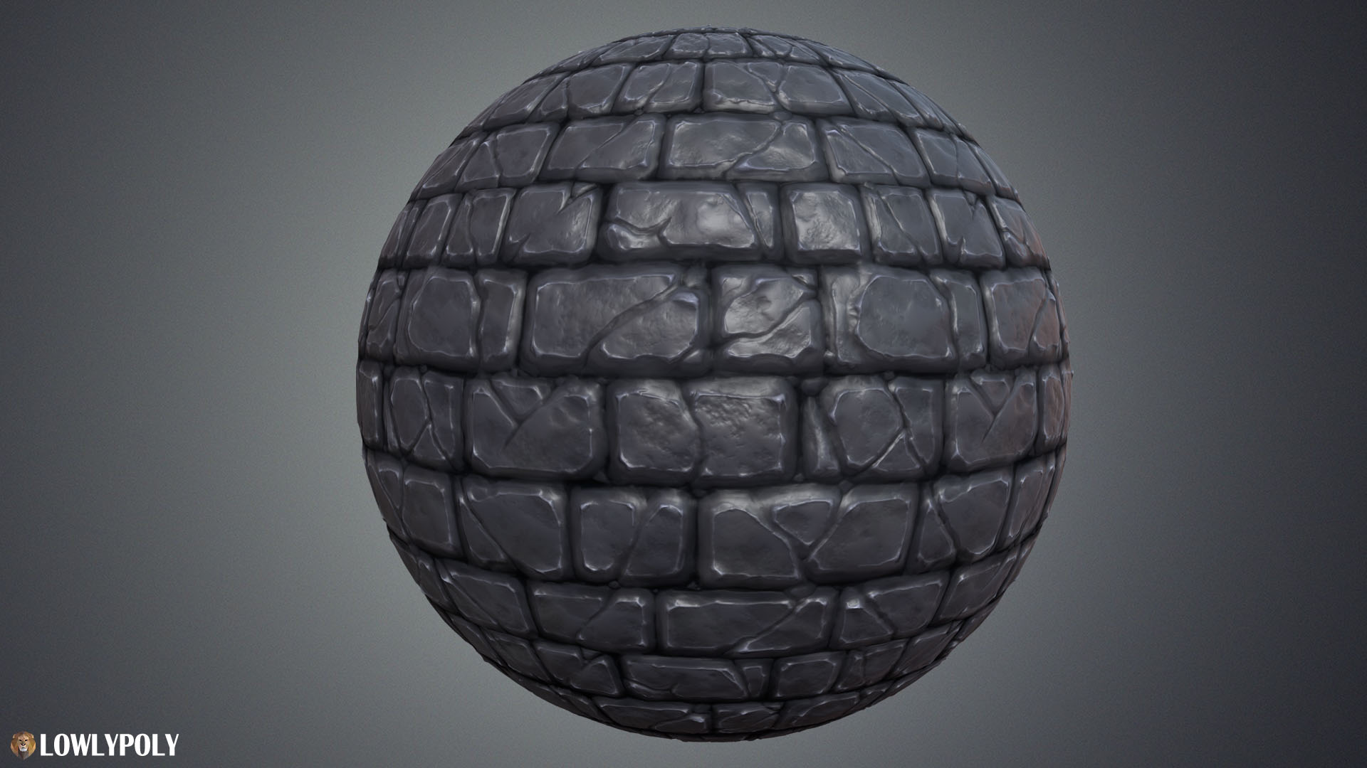 卡通 石地 砖地 裂缝 材质 虚幻4 UE4 Stone Tile Vol.06插图1