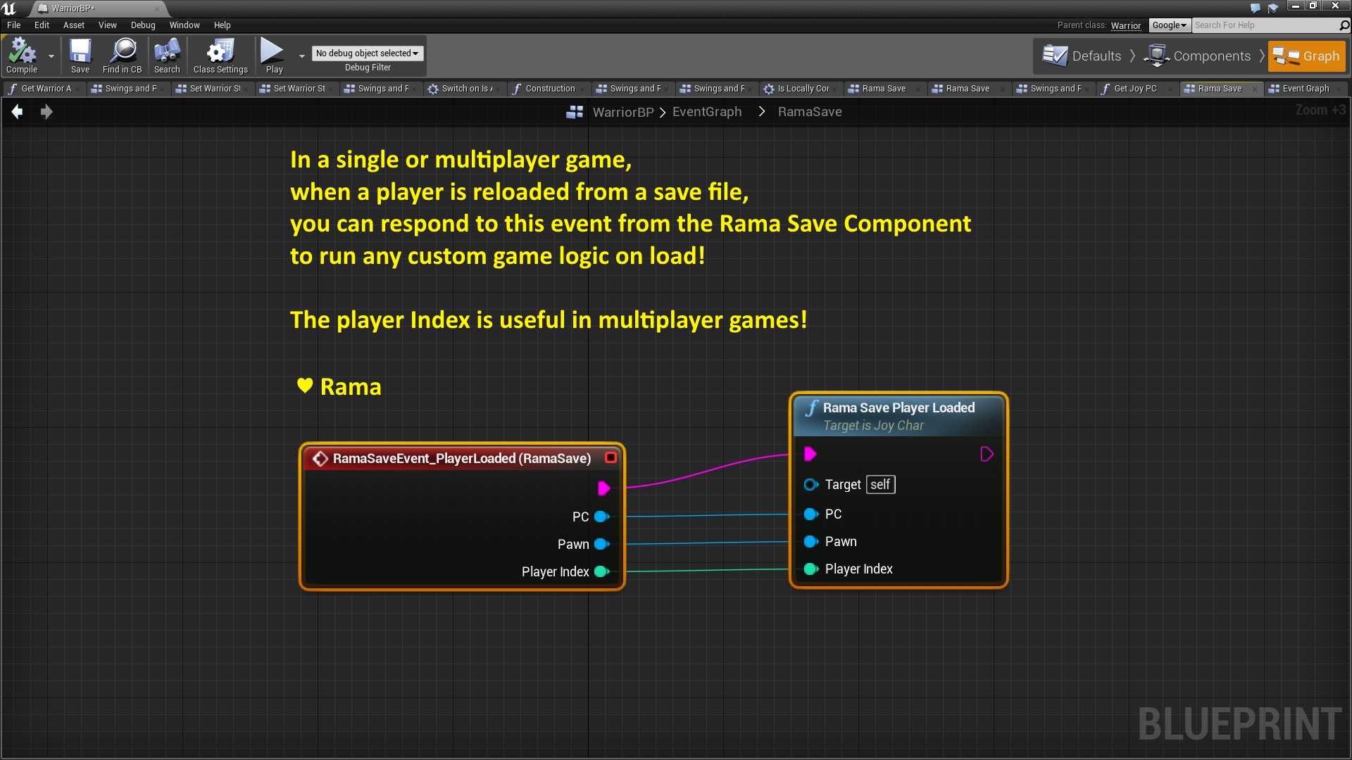 保存实时加载演员插件  虚幻4 UE4 Rama Save System 416 420插图2