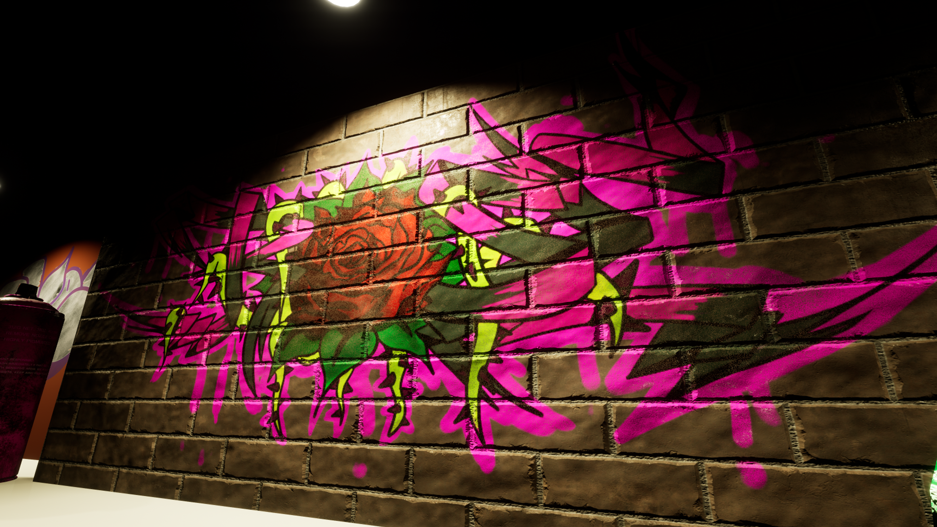 街头涂鸦喷漆墙绘游戏材质贴花 虚幻4 ue4 Real Graffiti Decals