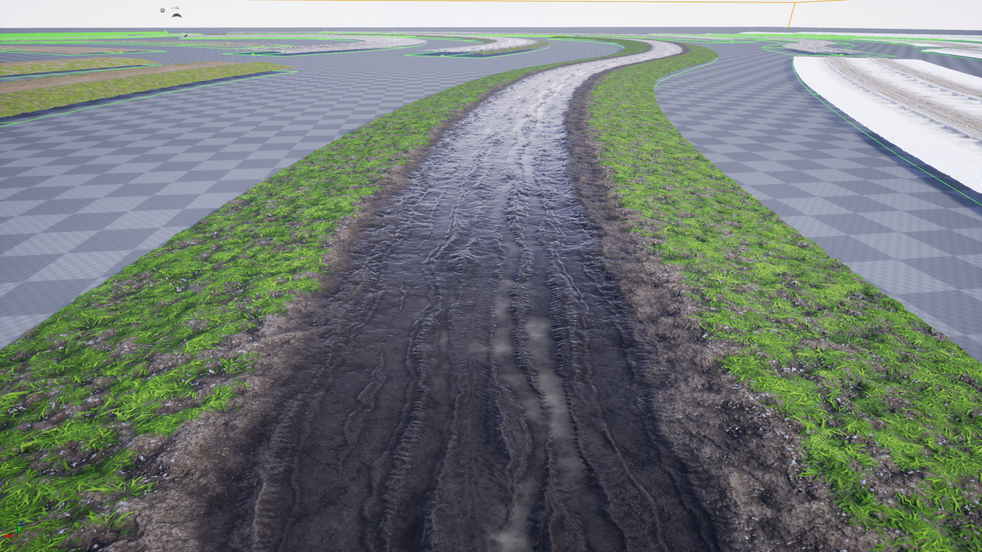 泥泞 泥路 自然 道路 材质 虚幻4 UE4 Muddy Roads Mat Pack插图3