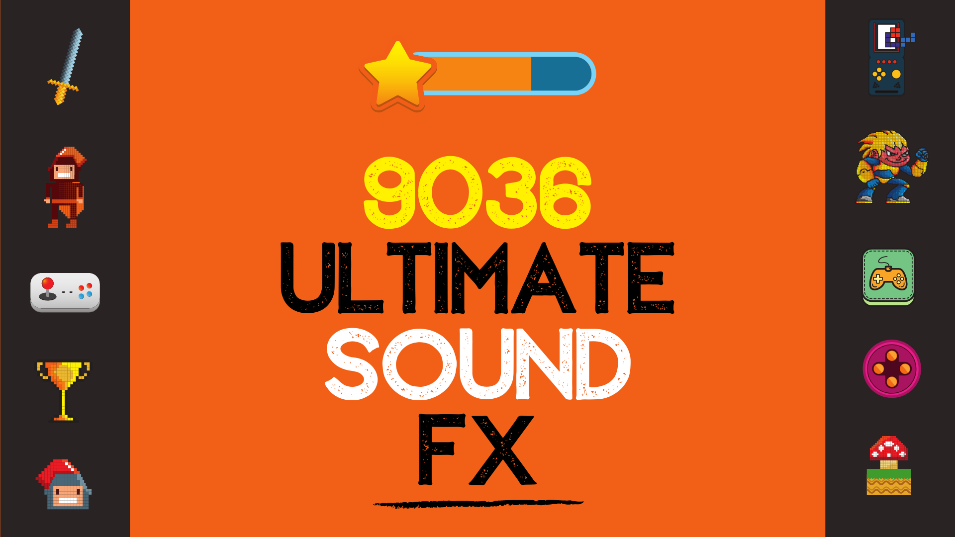 9038个枪支脚步动物怪物游戏音效 虚幻4 ue4 Ultimate SFX Bundle