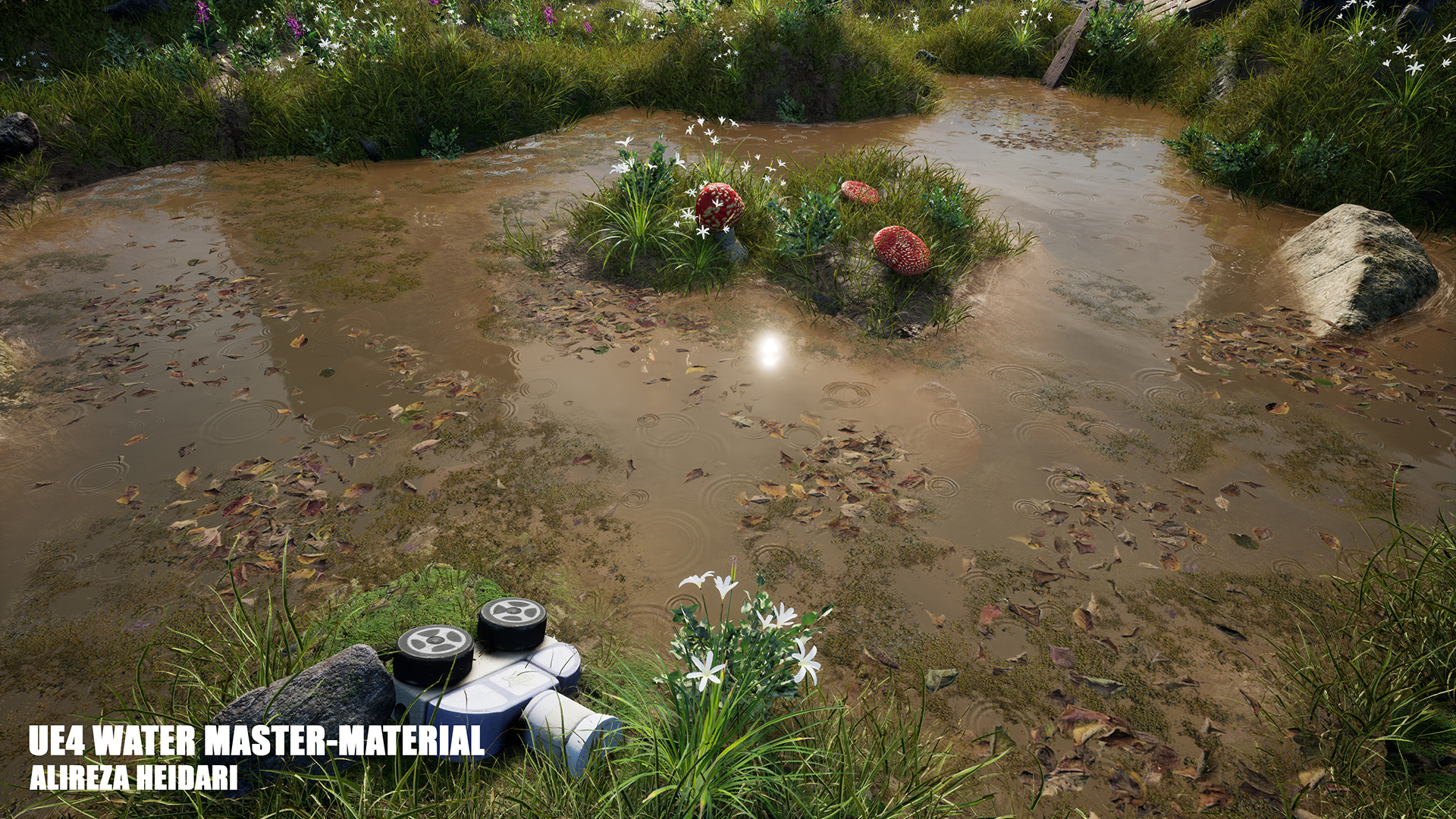 高级 主材质 水 虚幻4 UE4 Customizable Water Master Material插图2