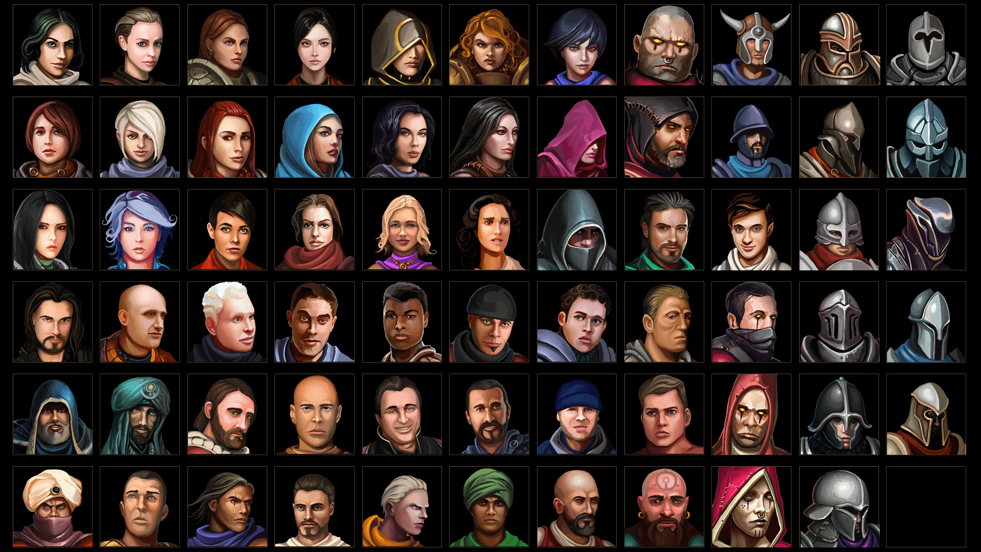 中世纪角色扮演人物头像贴图 虚幻4 ue4 Character Avatar Icons