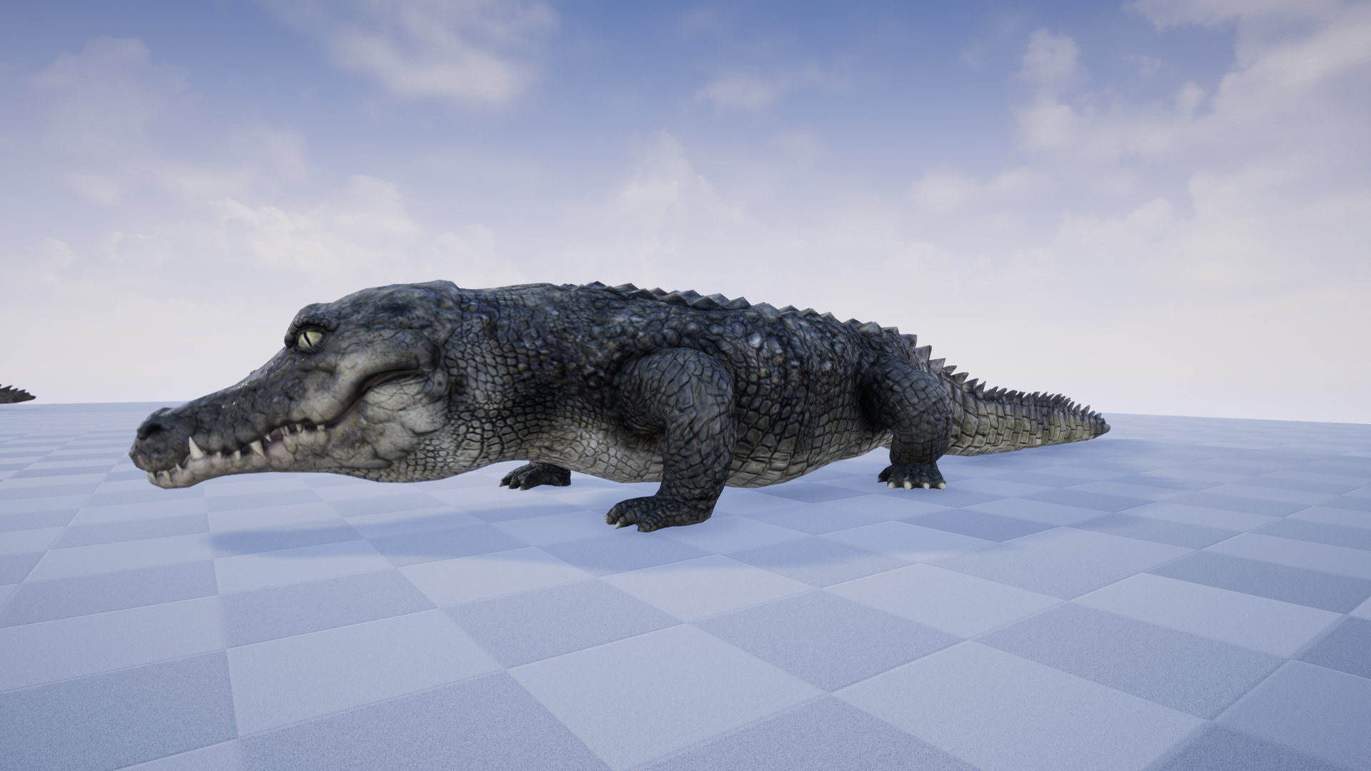 4K鳄鱼爬行两栖淡水动物生物游戏角色含动画 虚幻4 ue4 CROCODILE