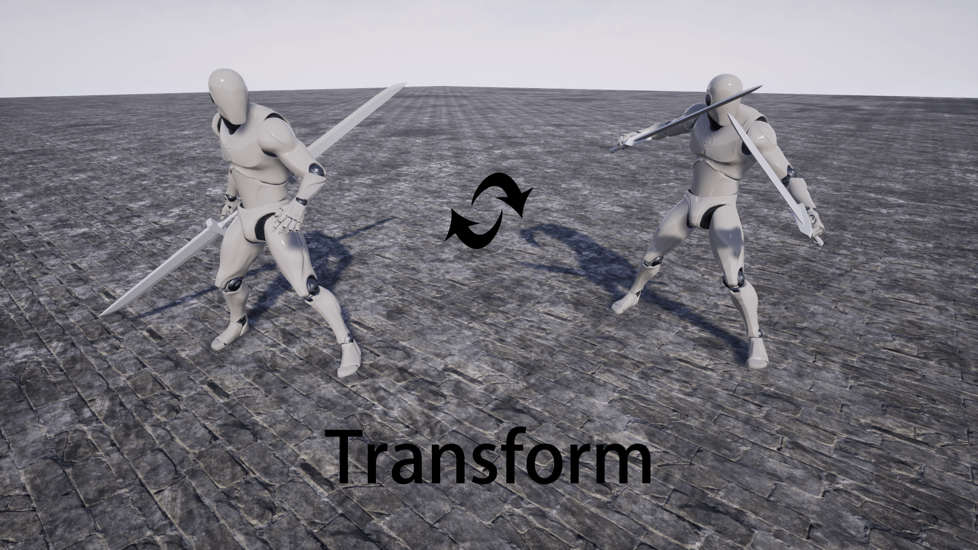 Conversion Animset 虚幻4 UE4 武器转换 组合剑 动画 动作 素材