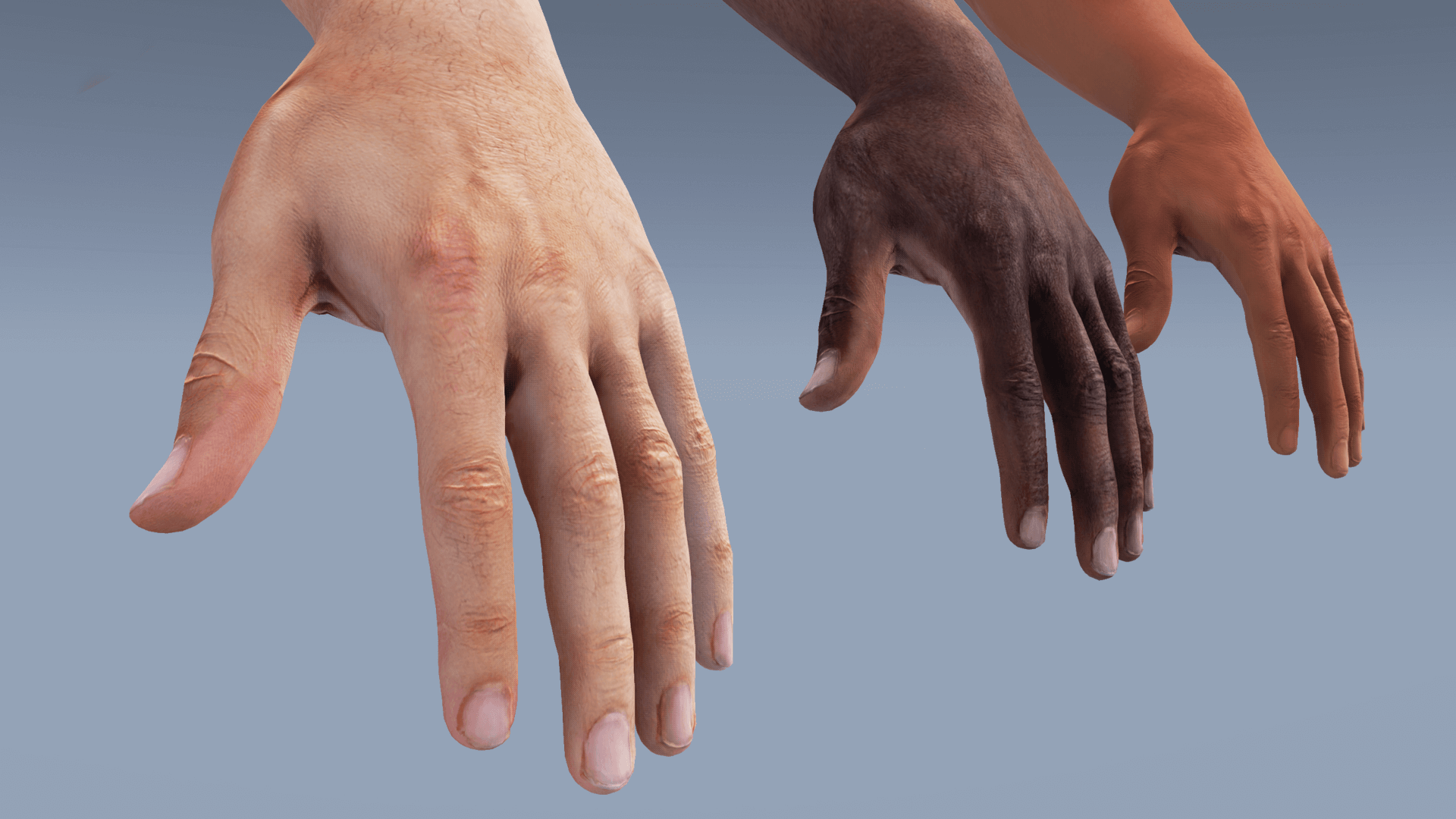 Animated Modern Civilian Hands Pack 虚幻4 UE4 射击 手部 动画插图1