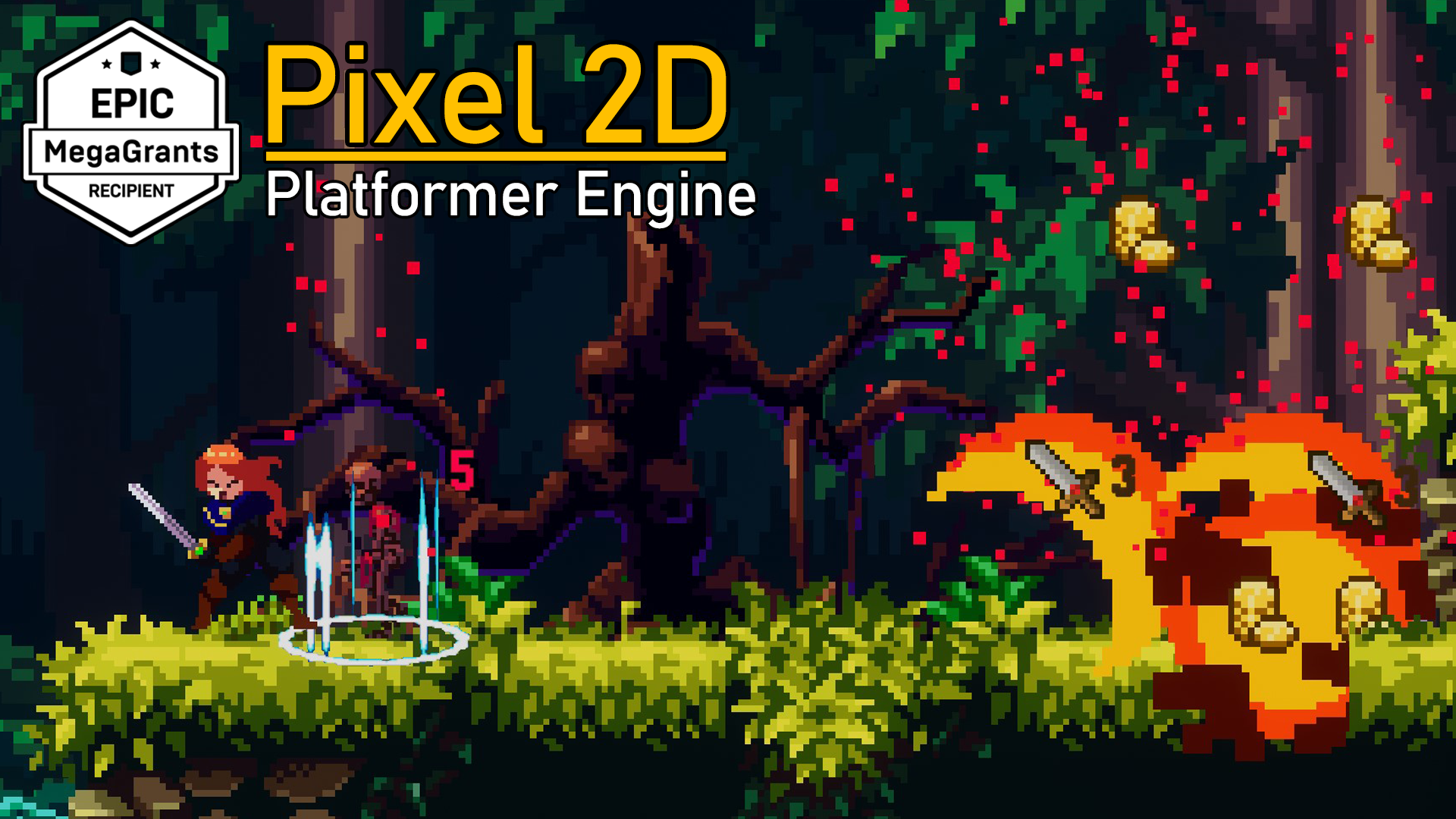 C++完整2D游戏插件 虚幻4 ue4 Pixel 2D Complete 2D Engine 426