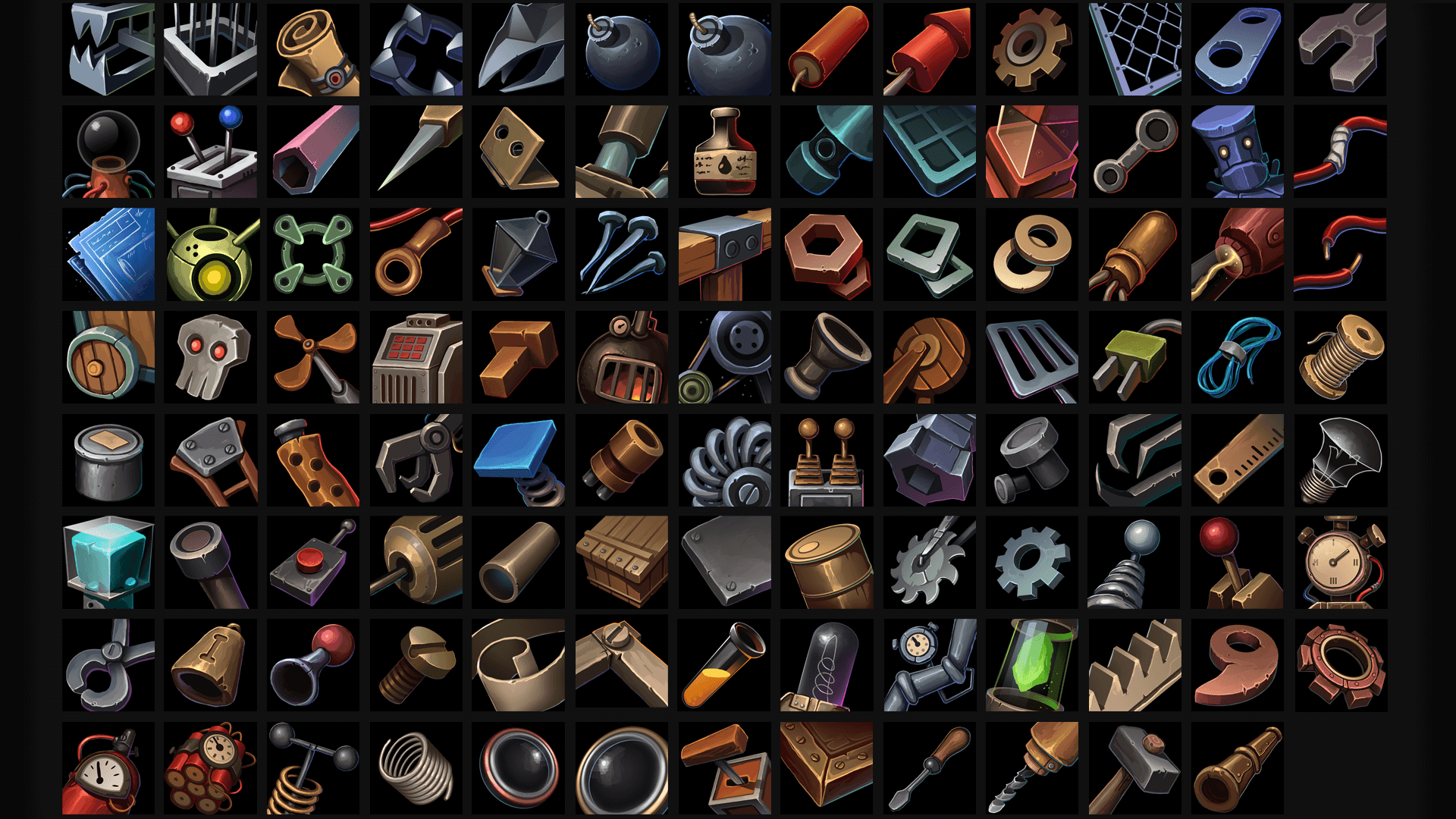 工程师炼金术游戏图标贴图 虚幻4 ue4 Engineering Craft Icons