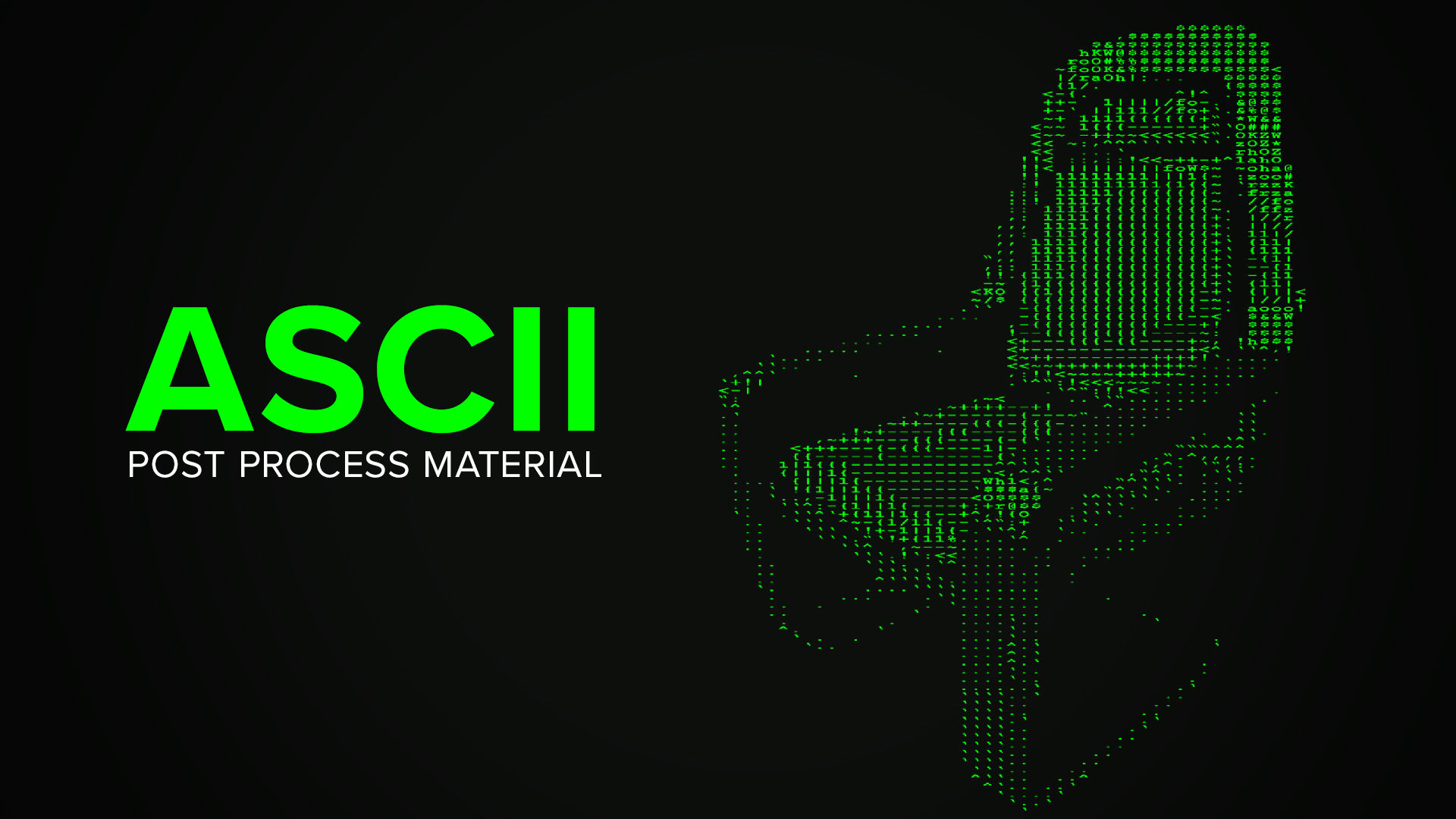 马赛克 像素化 材质 虚幻4 UE4 ASCII Post Process Material