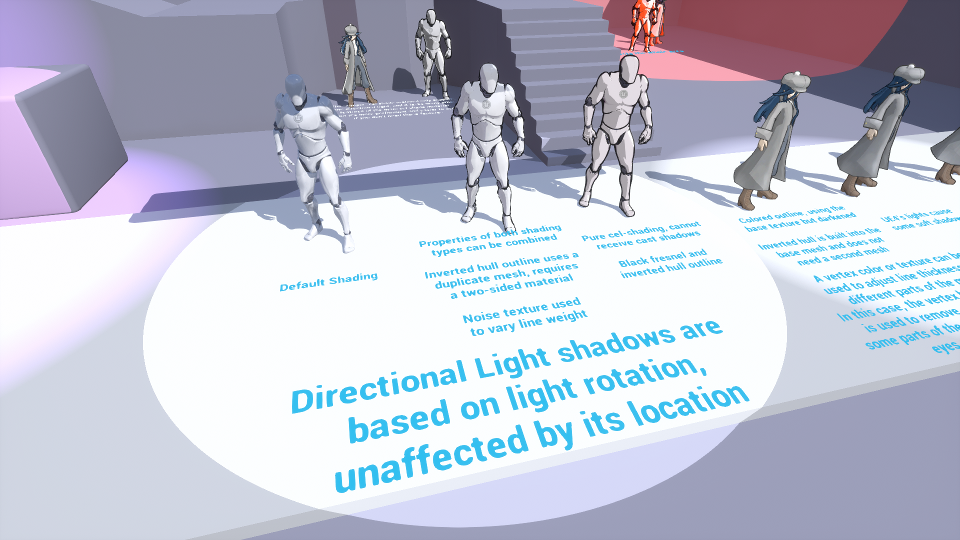 卡通 着色 光照 描边 材质 虚幻4 UE4 Cel Shader Outline插图2