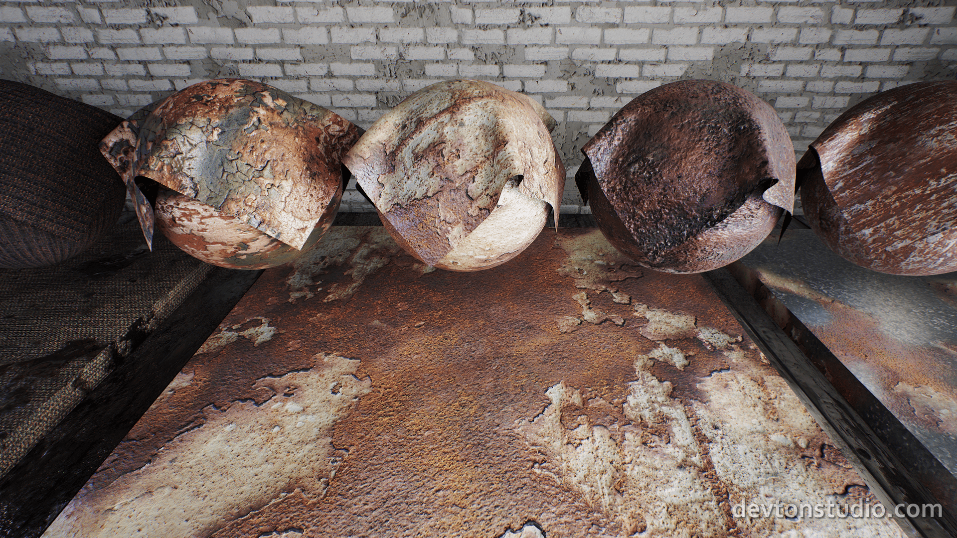 血渍 污渍 损伤 材质 虚幻4 UE4 DevTon Damaged Materials Vol 1插图2