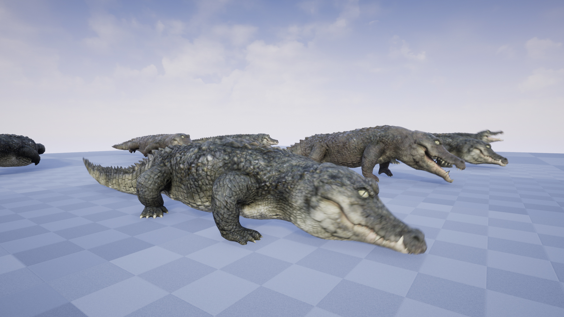 4K鳄鱼爬行两栖淡水动物生物游戏角色含动画 虚幻4 ue4 CROCODILE插图2