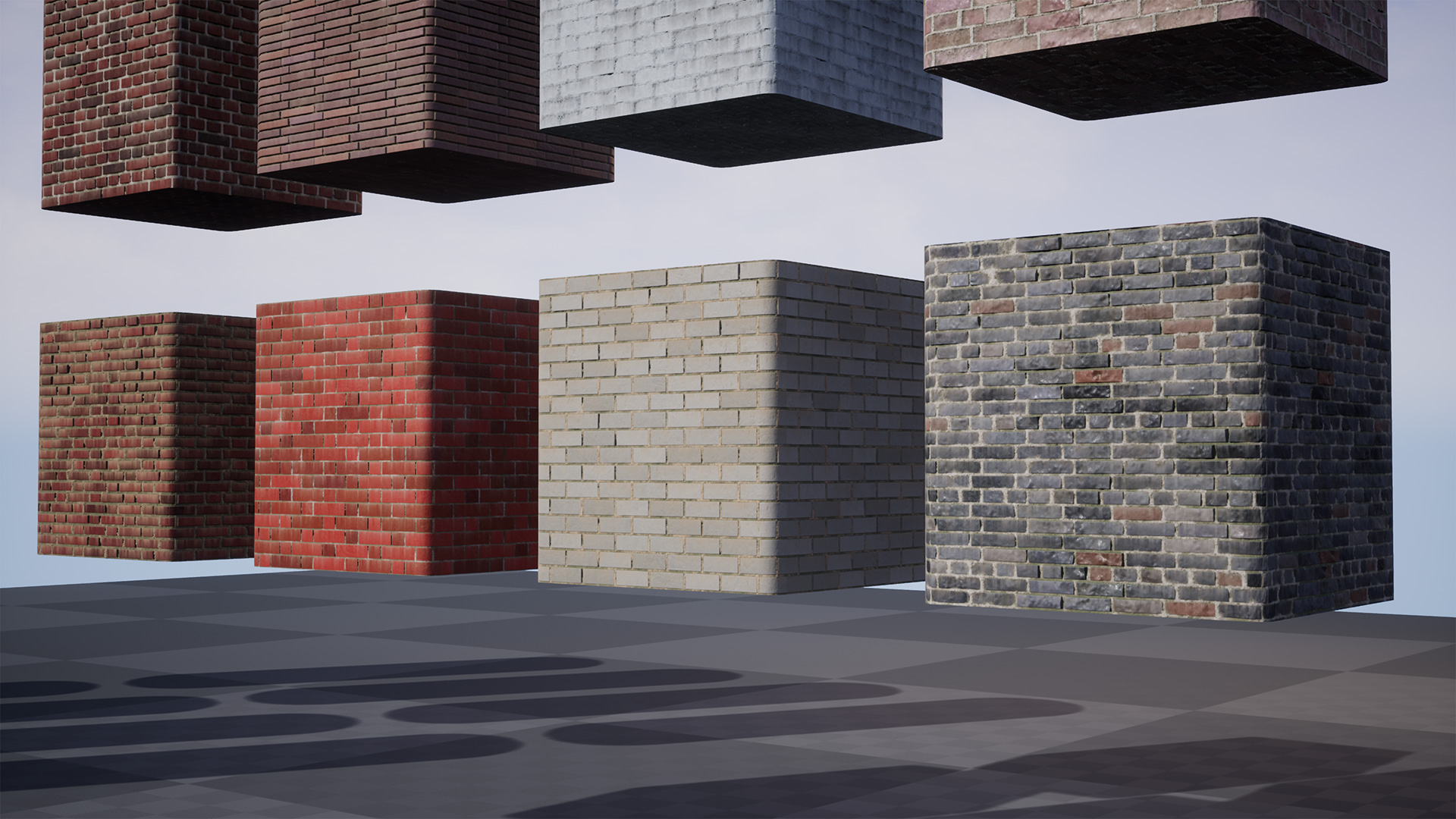 高清 城市 砖地 墙面 铺装 材质 虚幻4 UE4 City Brick Wall插图3