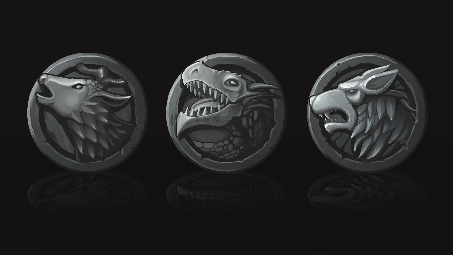 硬币成就奖章游戏二维图标 虚幻4 ue4 Coins Icons