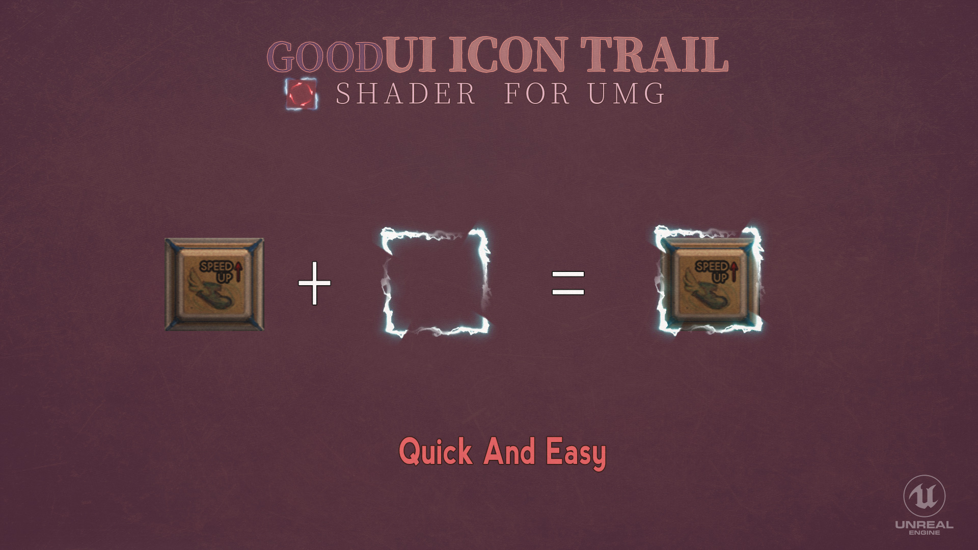 GOOD FX UI Icon Trail 虚幻4 UE4 UI 图标 按钮 特效 umg icon插图1