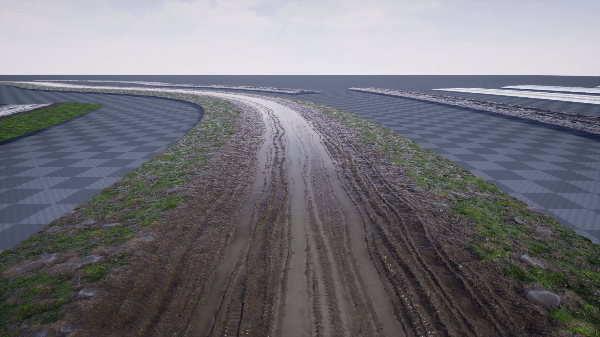 泥泞 泥路 自然 道路 材质 虚幻4 UE4 Muddy Roads Mat Pack插图1