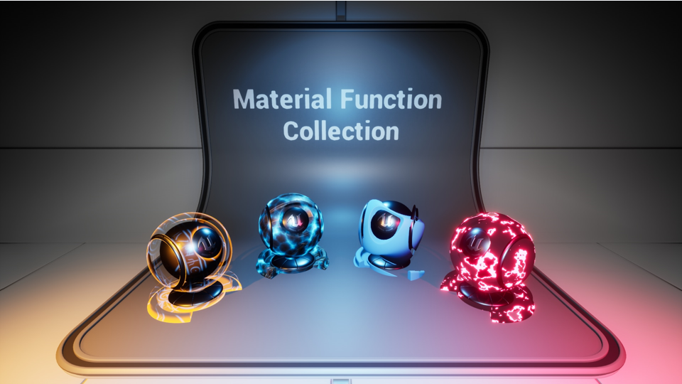 Material Function Collection 虚幻4 UE4 材质函数合辑  扫描