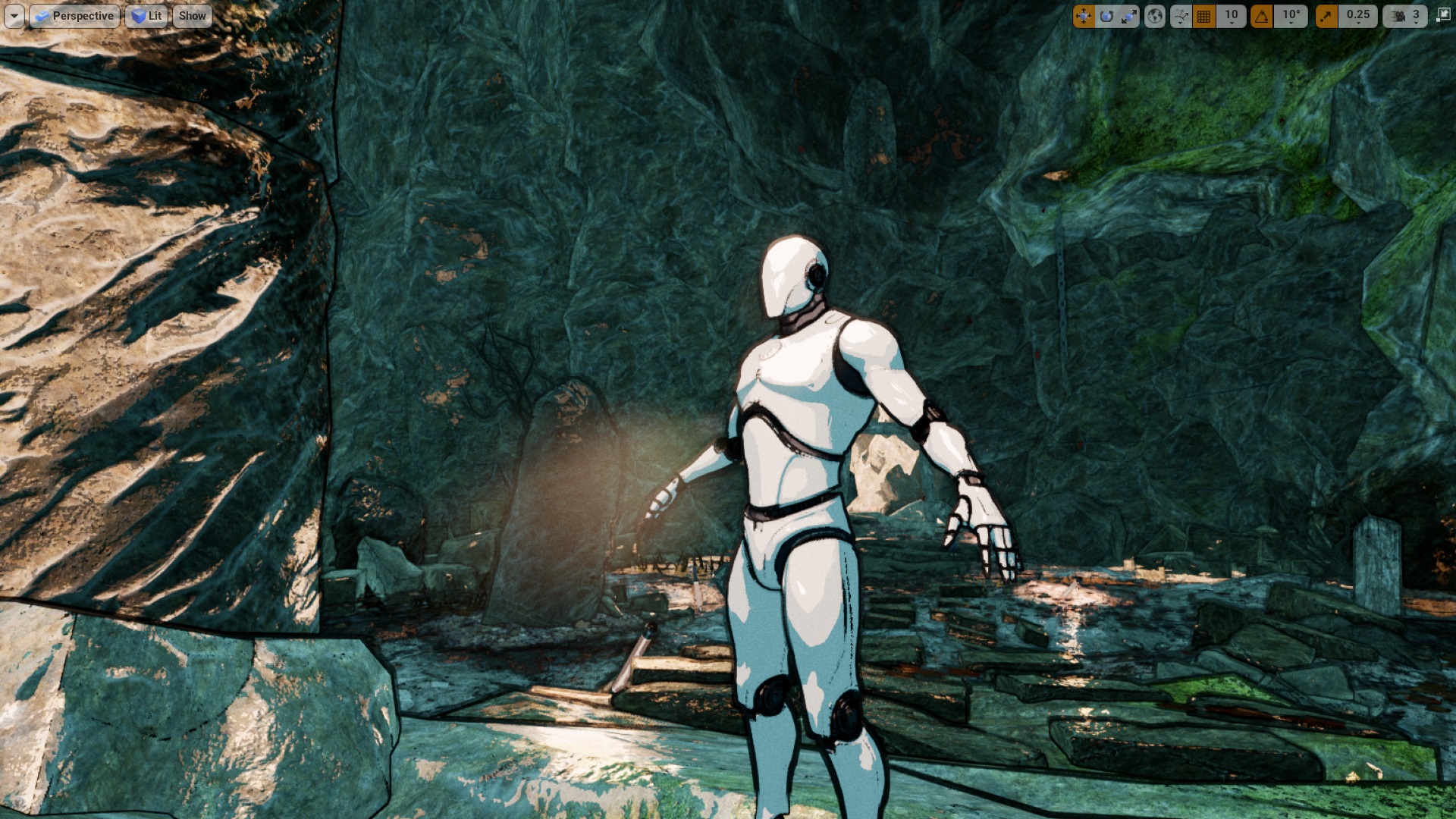 卡通素描动漫风格描边后处理材质 虚幻4 ue4 Cel Toon Outline插图1