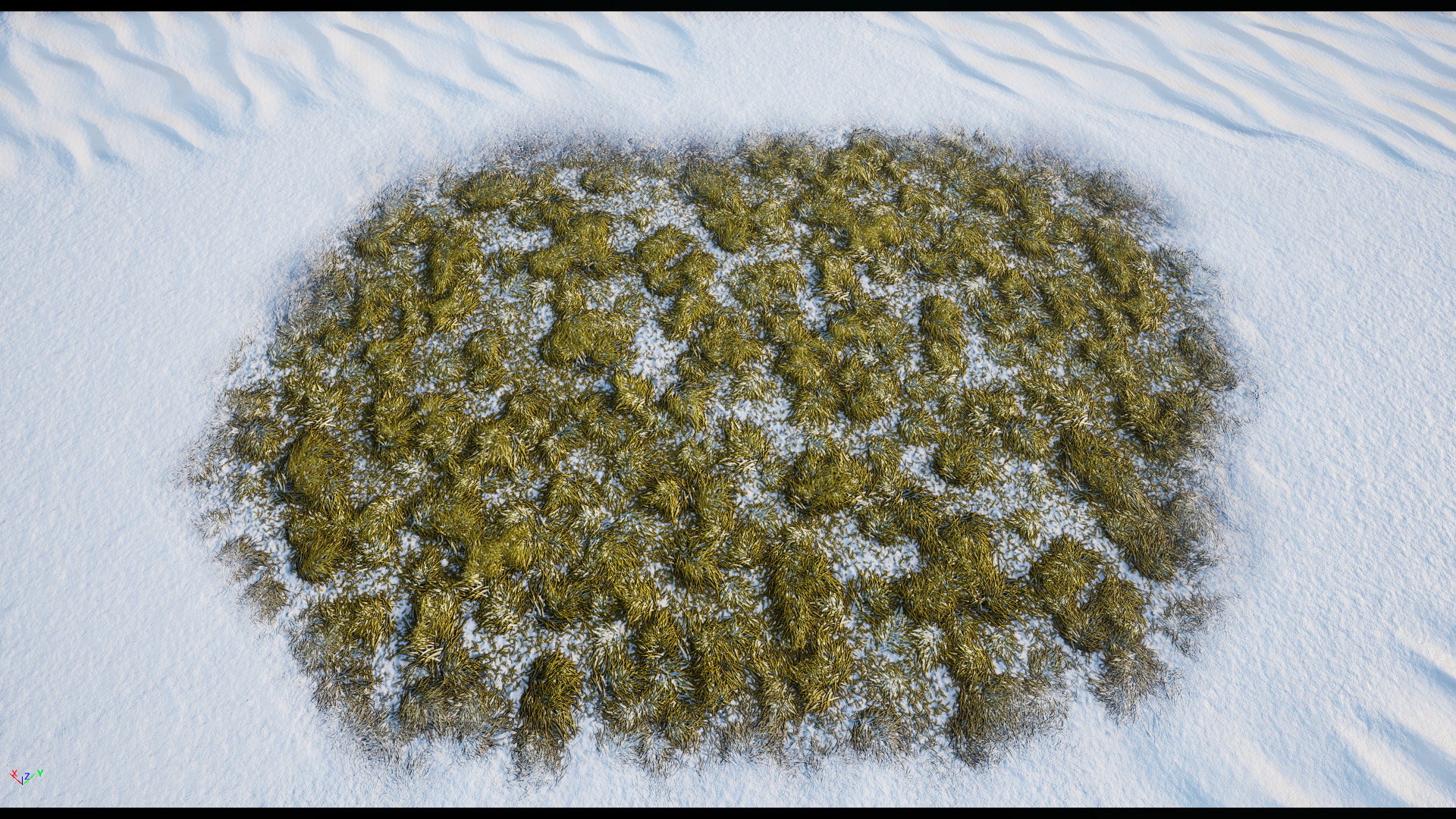 Terrain Materials VOL 4 虚幻4 UE4 雪地 地形 材质 冬天 画刷插图1