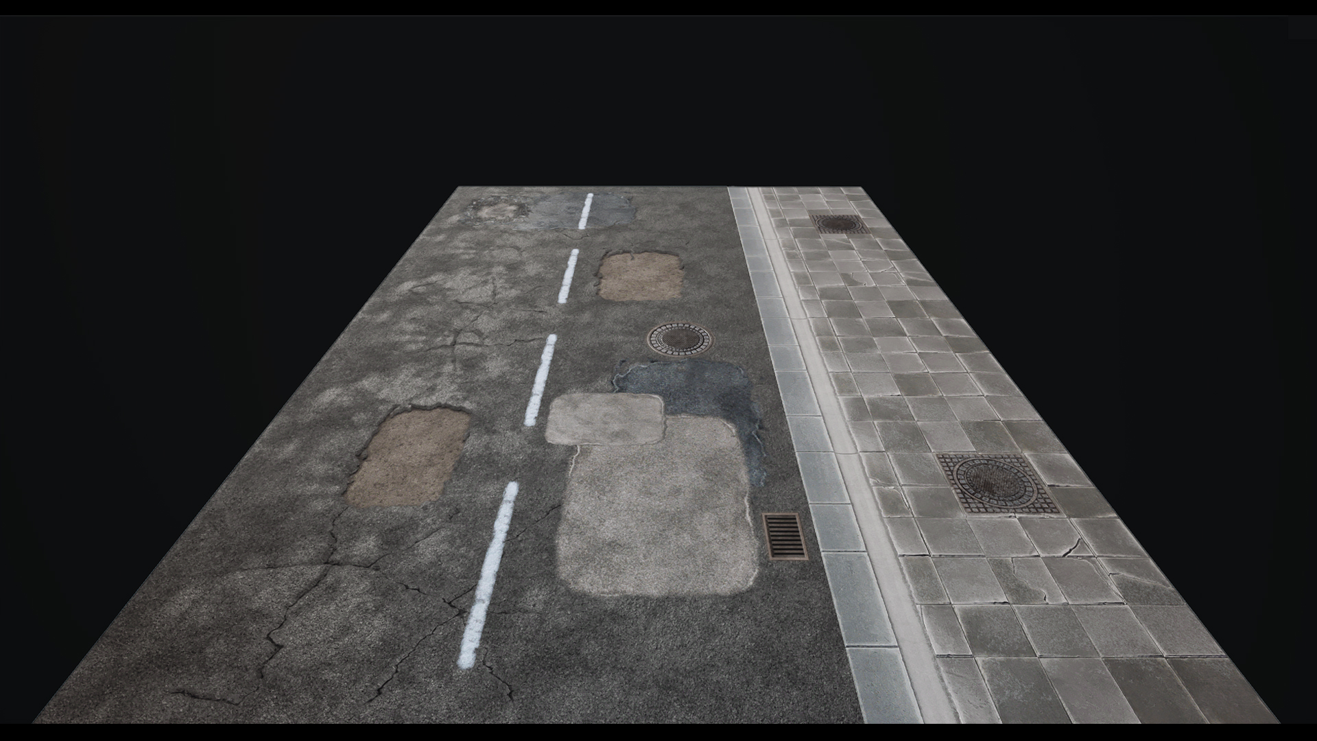 道路 材质 磨损 贴花 虚幻4 UE4 Road Materials and Decals插图1