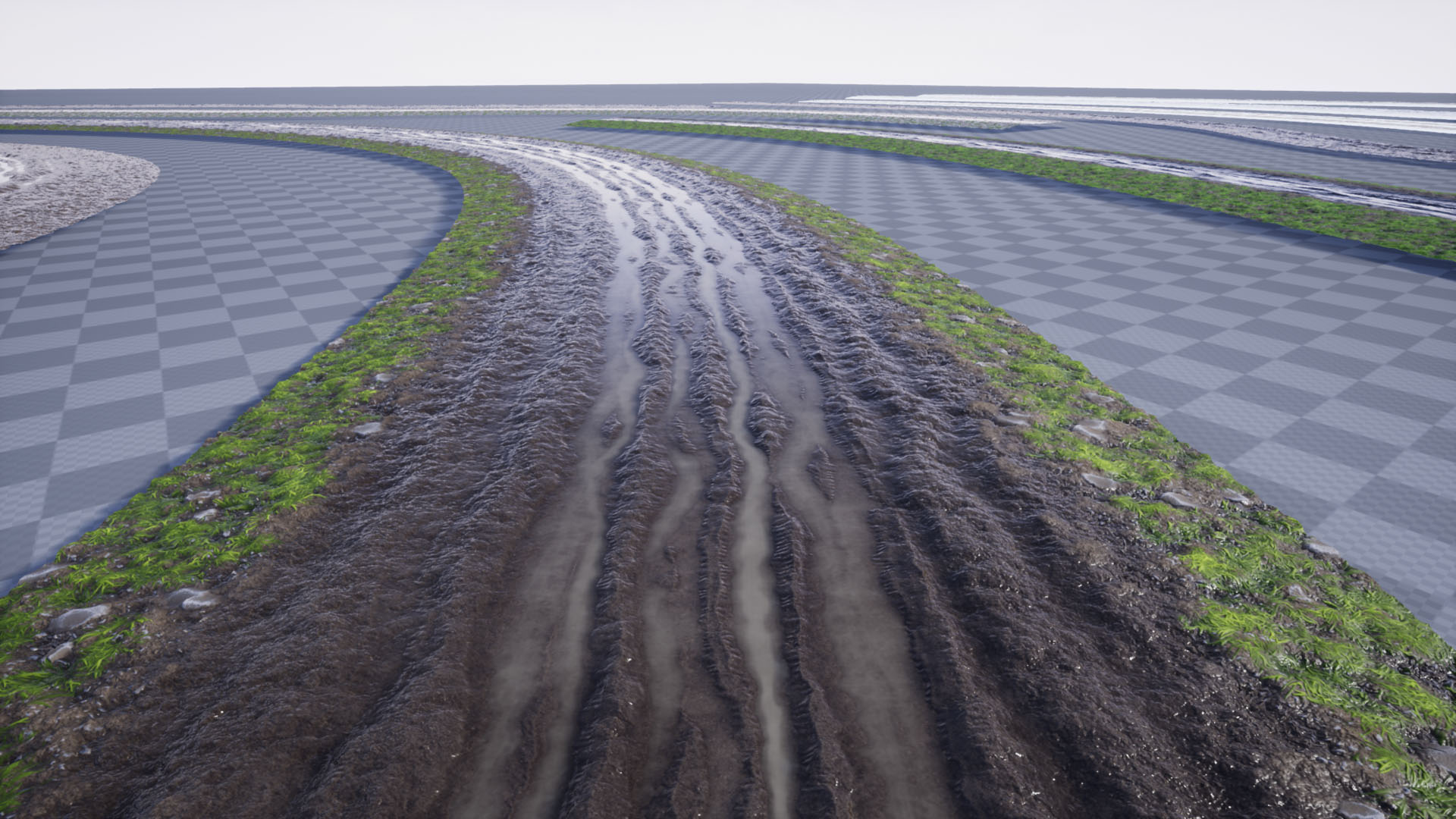 泥泞 泥路 自然 道路 材质 虚幻4 UE4 Muddy Roads Mat Pack插图2