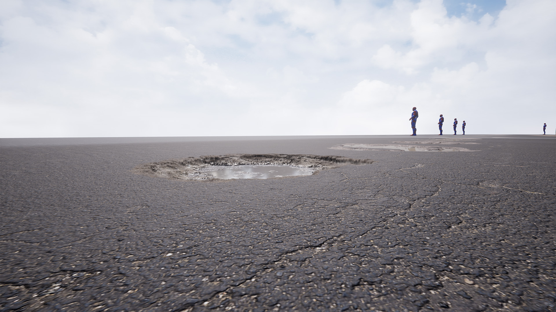 墙面道路损伤划痕污渍水潭贴花材质 虚幻4 ue4 Surface Decals插图12