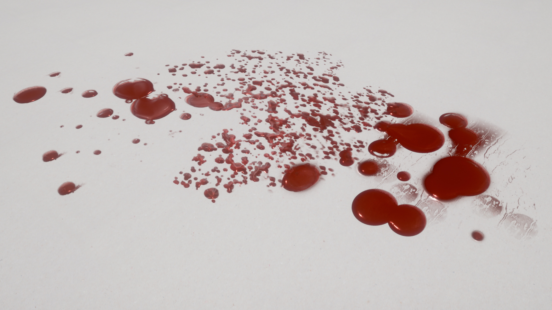 血液血印血滴痕迹恐怖印记材质贴花 虚幻4 ue4 Blood Splashes插图3