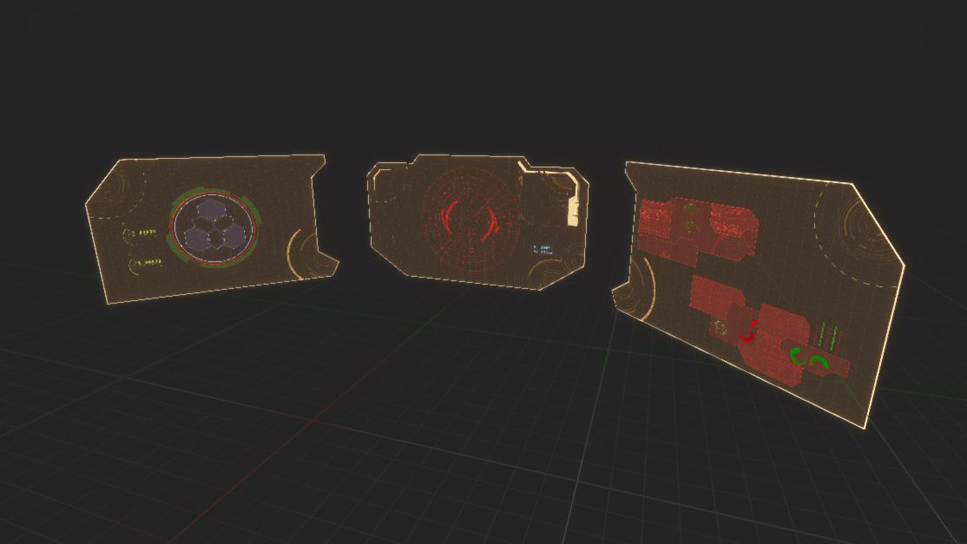 3d 全息 科幻 界面 投影 特效 材质 虚幻4 UE4 Sci Fi UI FX插图3