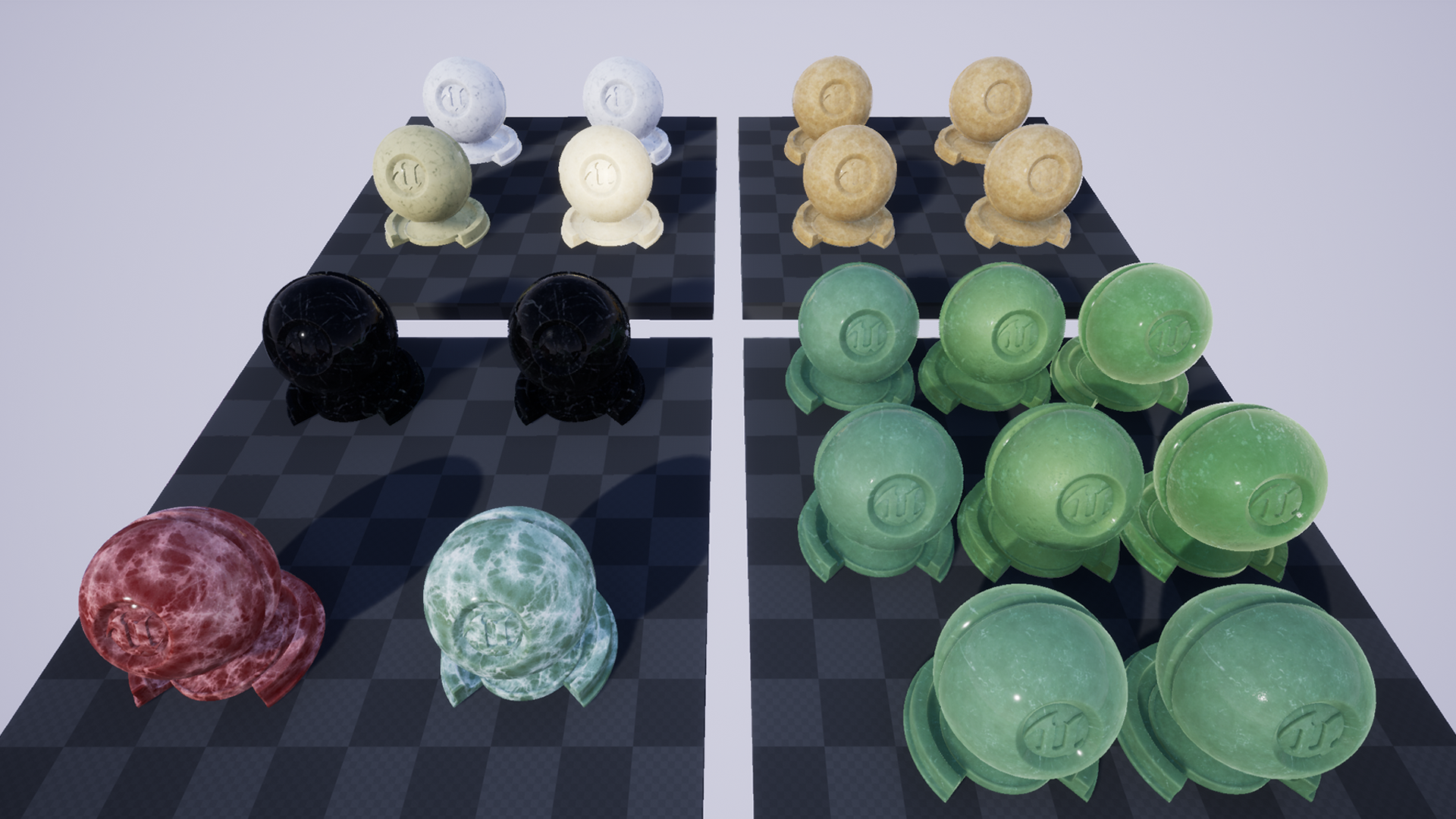 玉 翡翠 大理石 材质 虚幻4 UE4 Jade and Marble Material Pack插图3