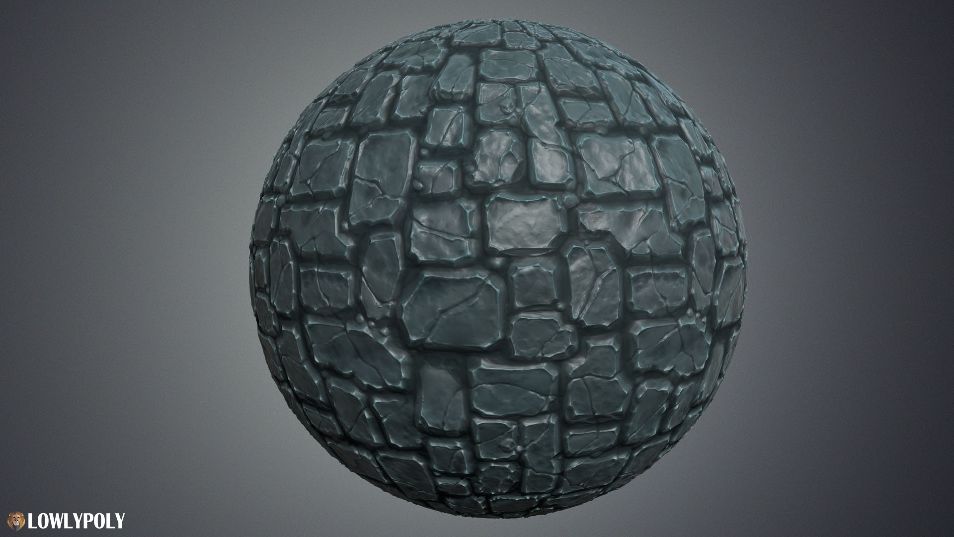 卡通 石地 砖地 裂缝 材质 虚幻4 UE4 Stone Tile Vol.06插图2