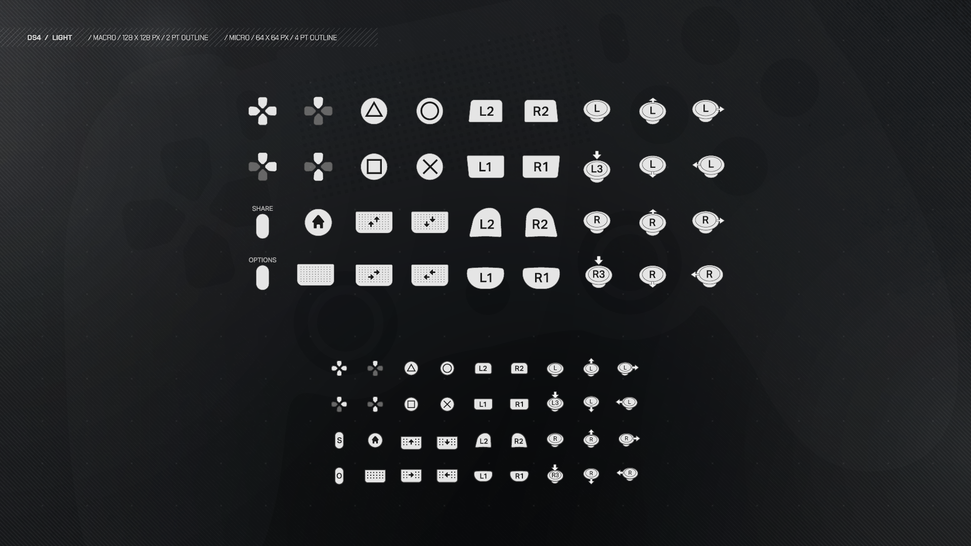 手柄键盘控制按键按钮图标 虚幻4 ue4 Controller Icon Pack V3插图2