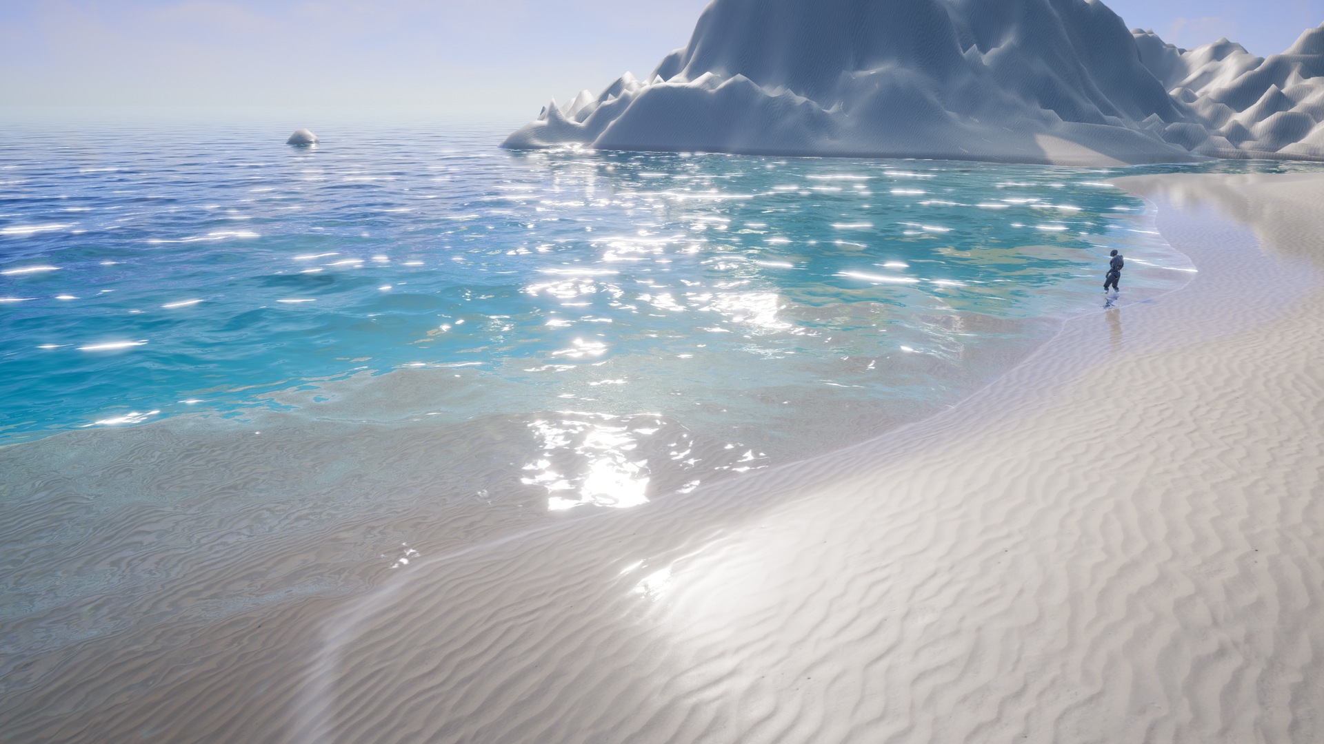 Aquatic Surface 虚幻4 UE4 真实 水面 海底 海边 物理流动  材质