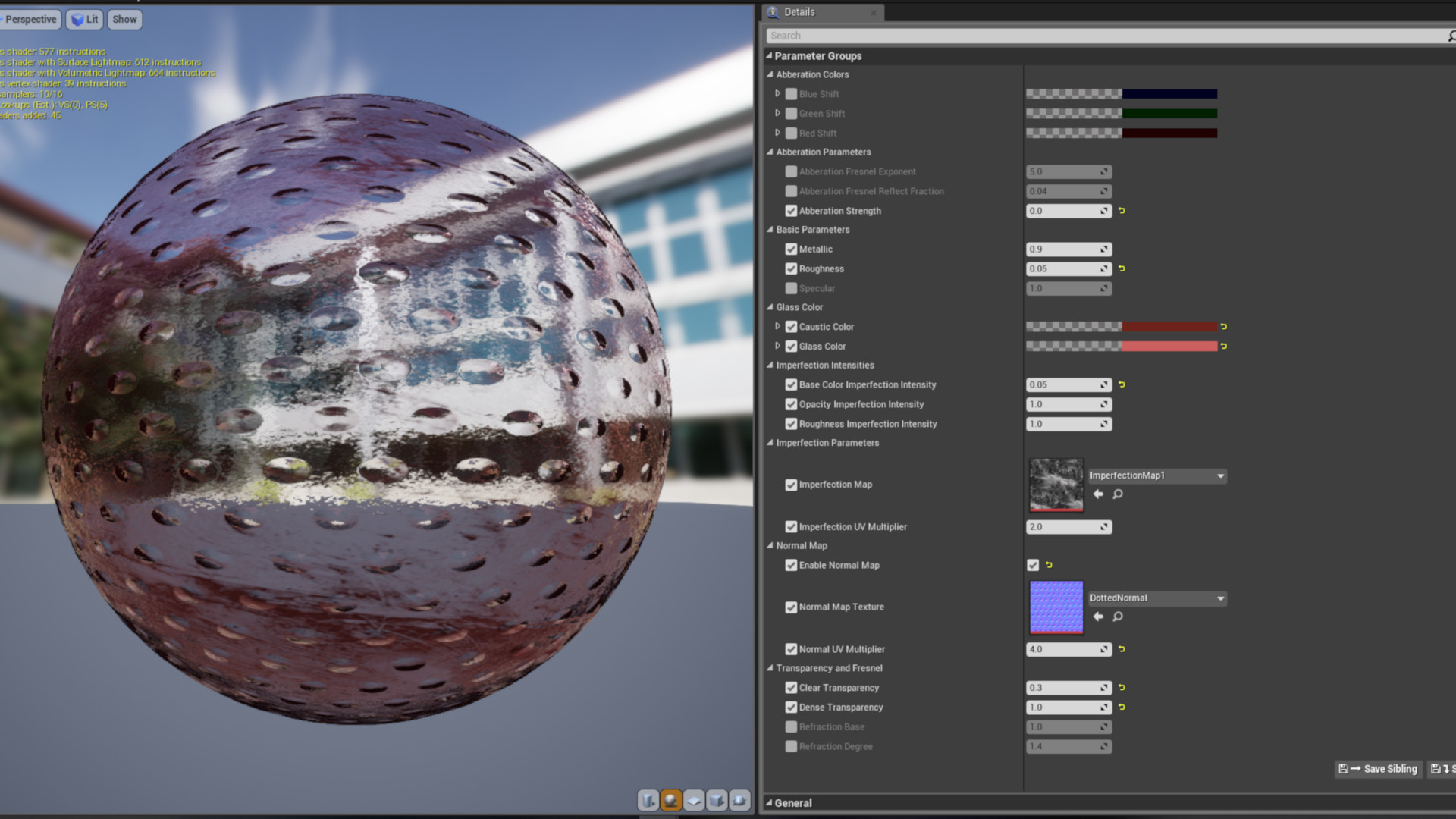 ULTRAGlass Shader 虚幻4 UE4 半透明 材质 水晶球 玻璃窗 杯子插图3