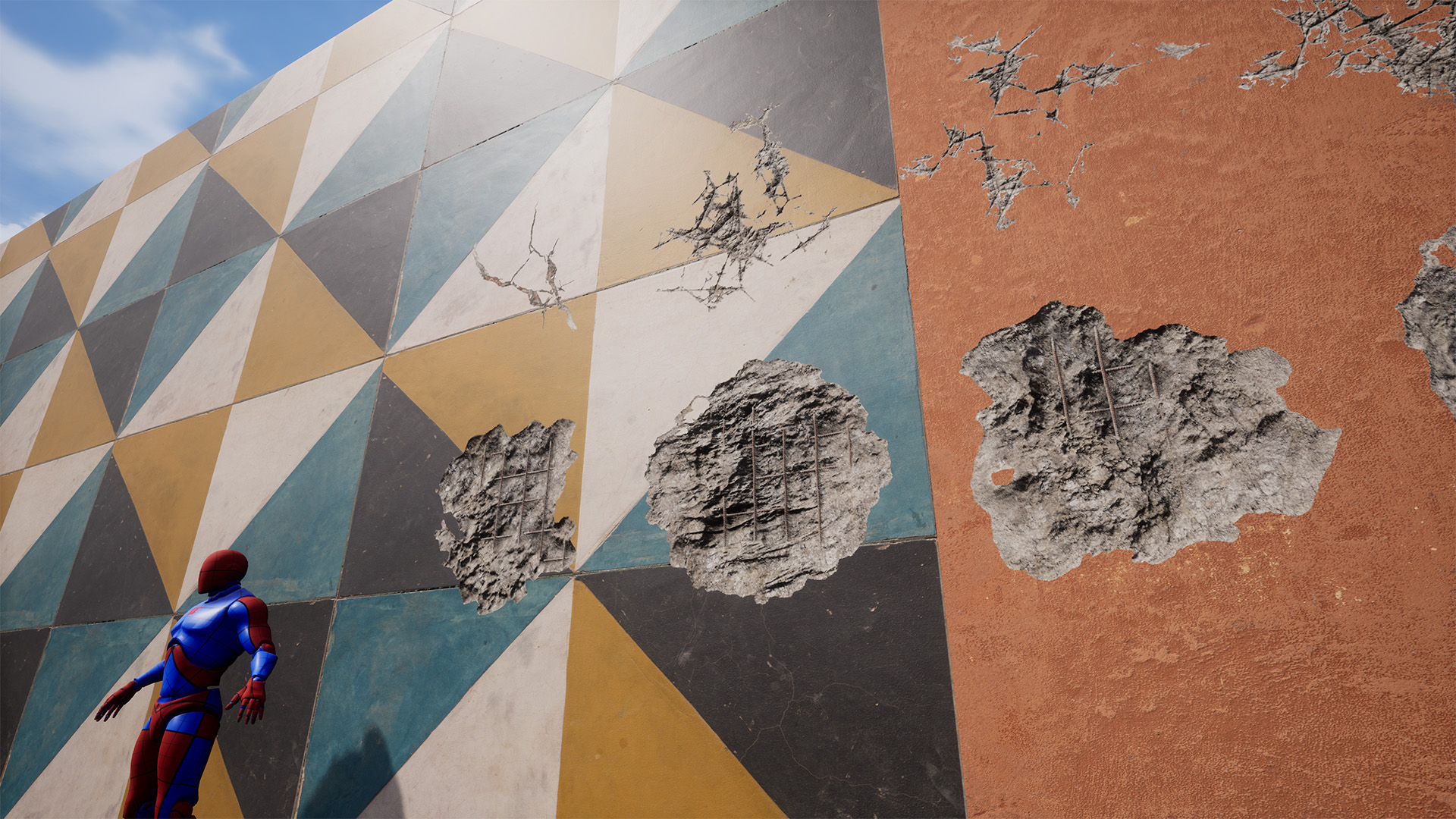 墙面道路损伤划痕污渍水潭贴花材质 虚幻4 ue4 Surface Decals