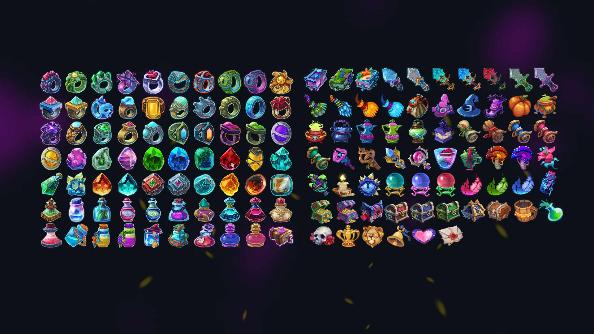 卡通 魔法 物品 图标 材质 虚幻4 UE4 Stylized Magic Icons Pack