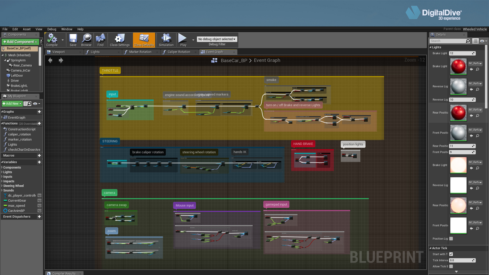 越野卡车驾驶蓝图 虚幻4 ue4 Drivable Cars Pick Up Truck 3D Assets and Blueprints 426插图6