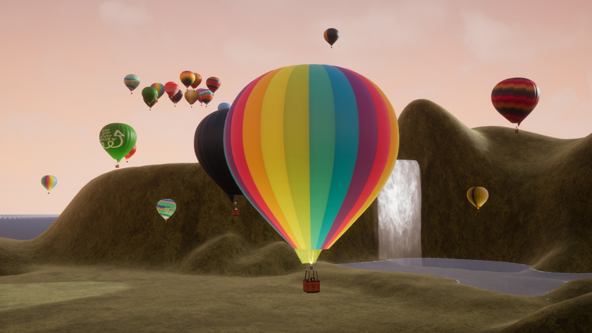 可驾驶热气球飞行创建发布轨迹游戏蓝图 虚幻4 ue4 Air Balloons