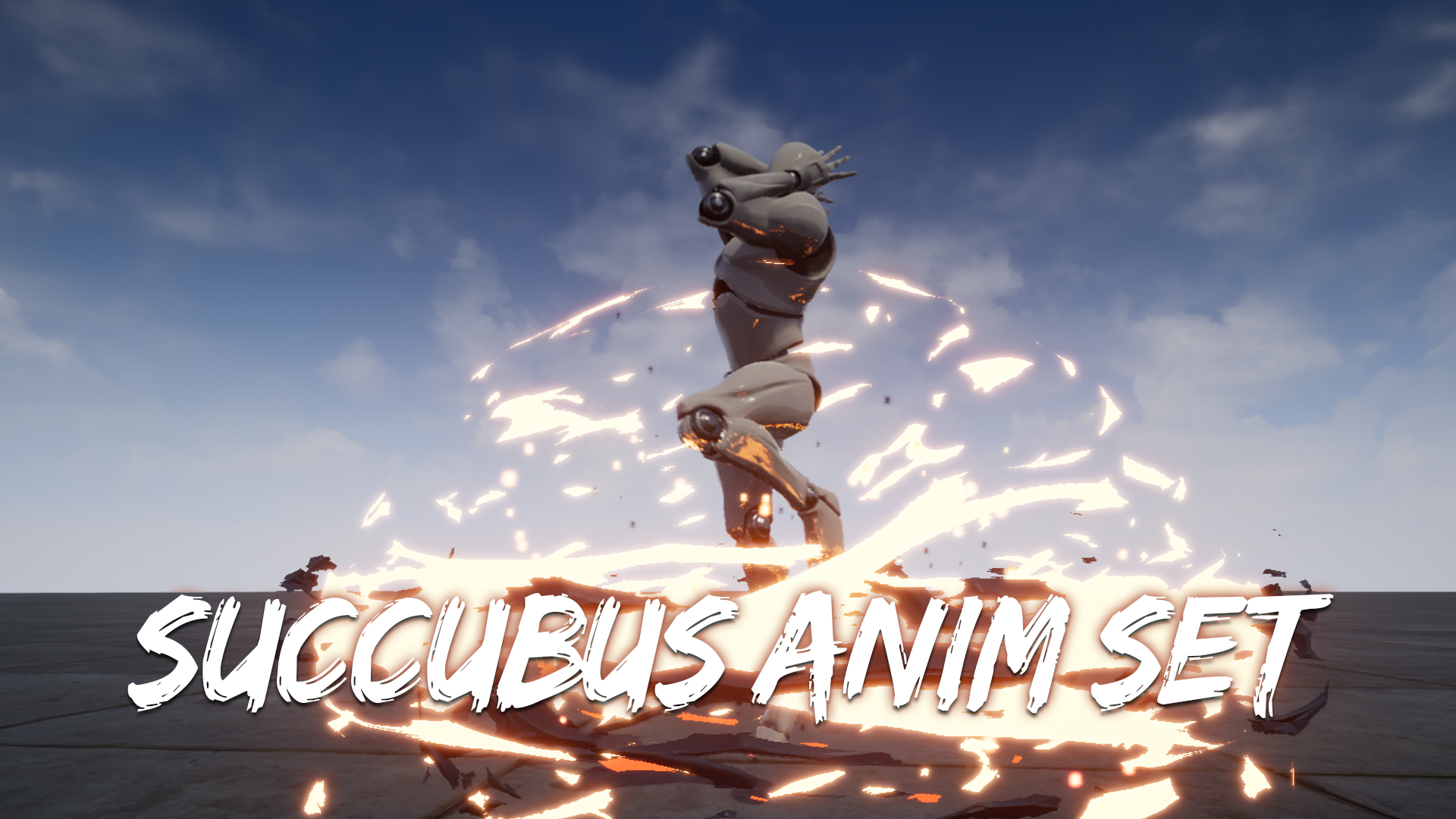 魅魔女性法师反派游戏动画重定向 虚幻4 ue4 Succubus Anim Set