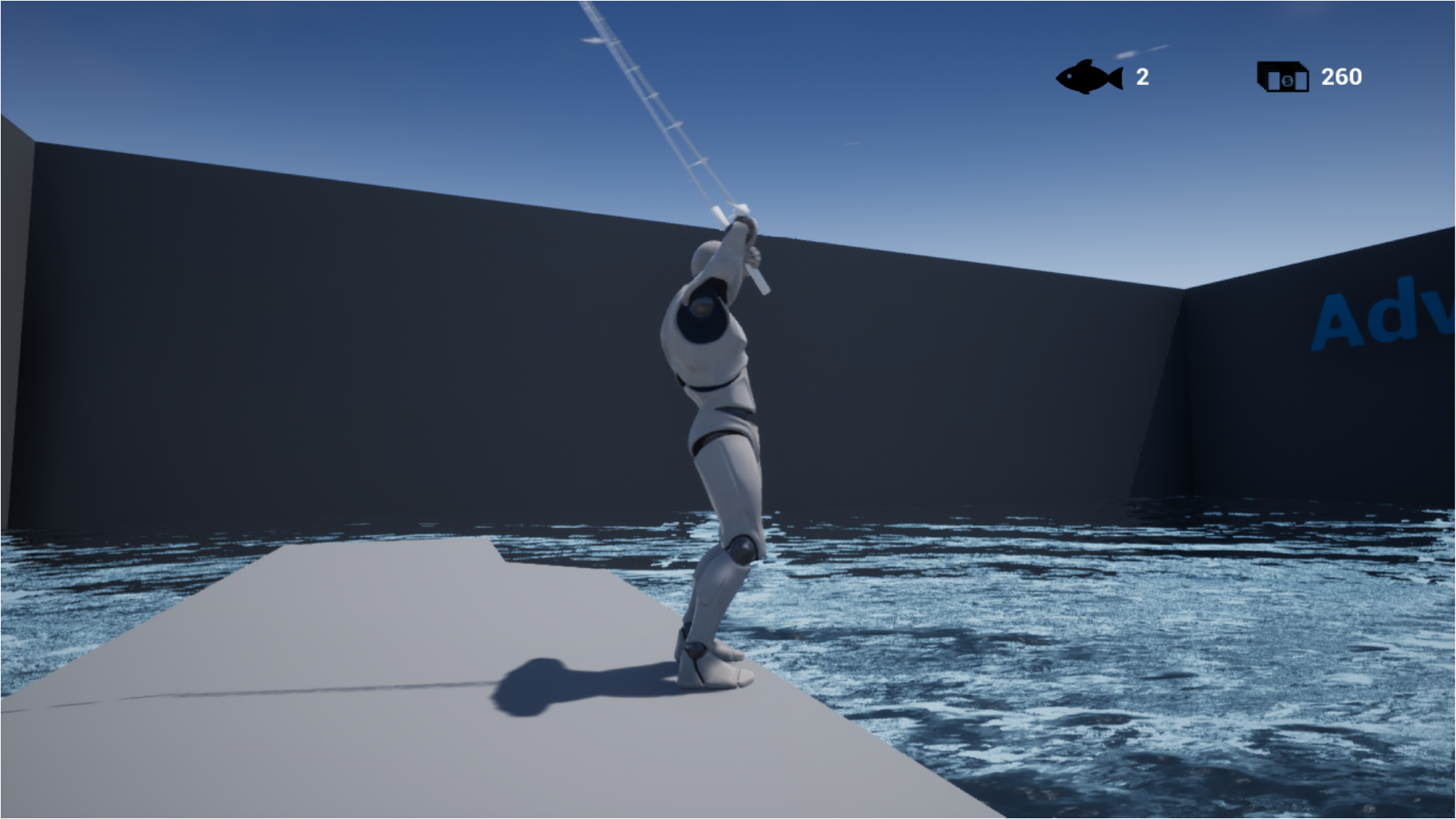 高级 钓鱼 垂钓 模板 虚幻4 UE4 Advanced Fishing Template插图1