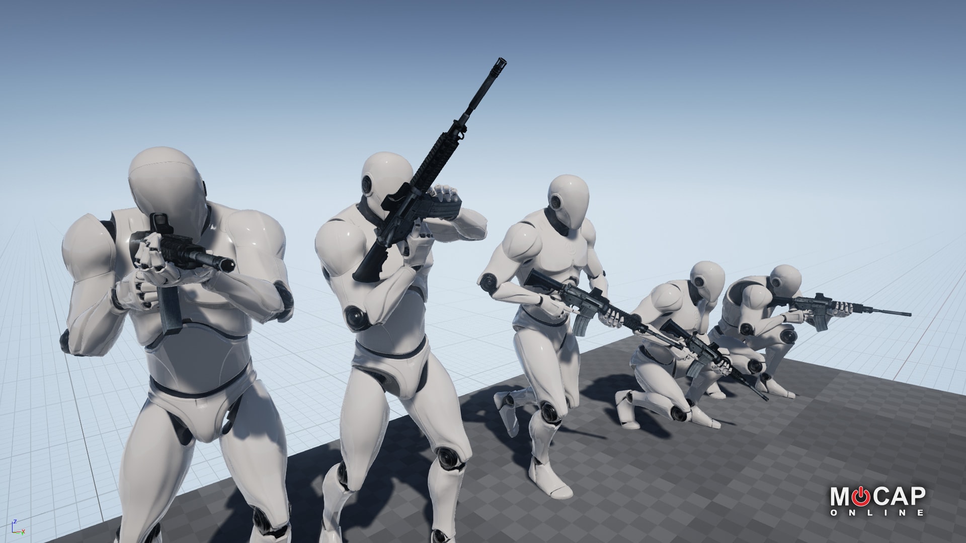 Rifle Pro – MoCap Pack 虚幻4 UE4 自动 步枪 射击 动作 动画插图3