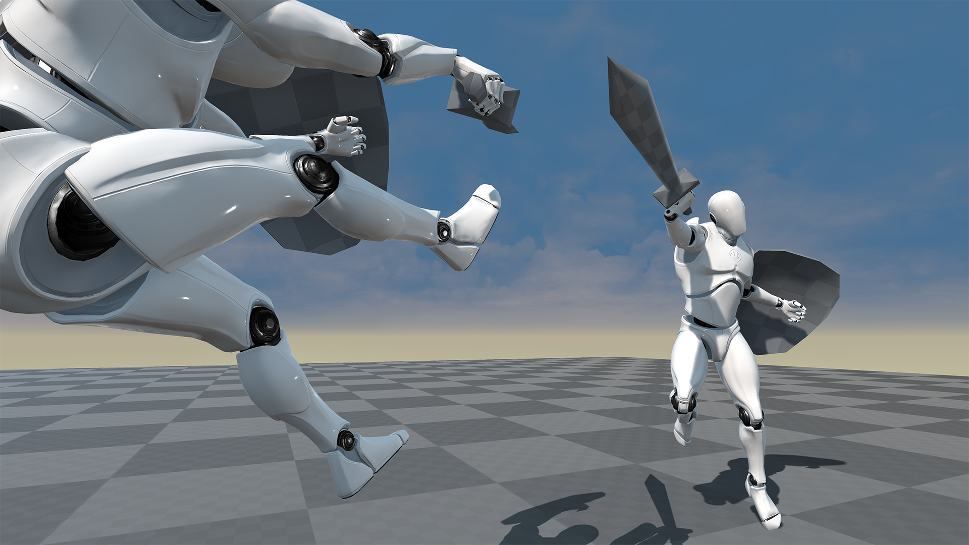 剑盾 剑斗士 动画 动作 虚幻4 UE4 Dynamic Sword Animset插图1