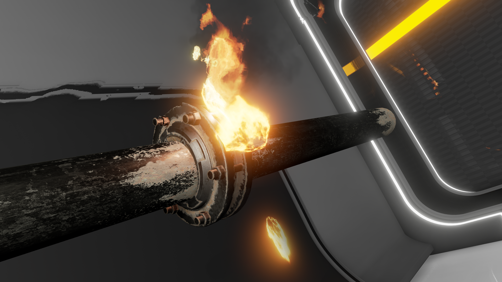 VFX Fire Pack 虚幻4 UE4 火势蔓延 管道起火 火把 特效 粒子插图2