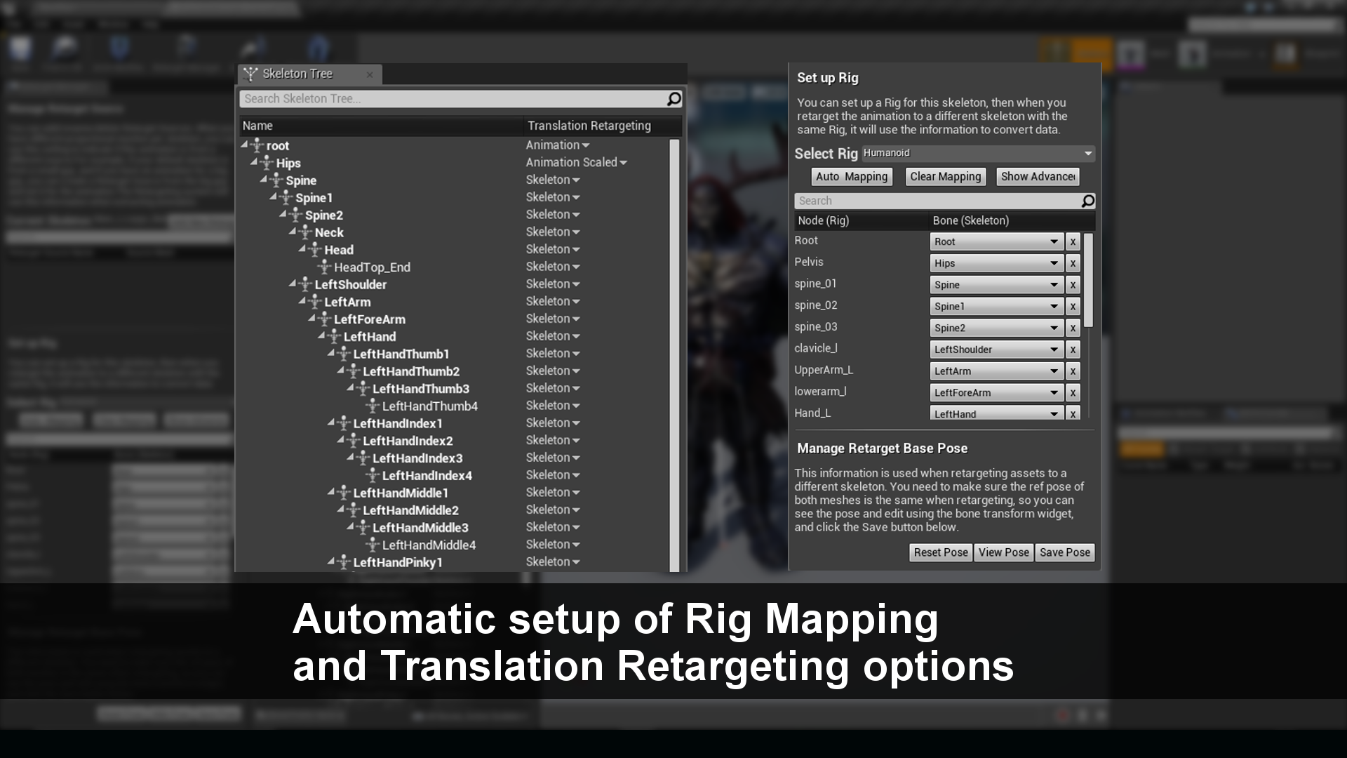 重定向插件 虚幻4 UE4 Mixamo Animation Retargeting 421到426插图1