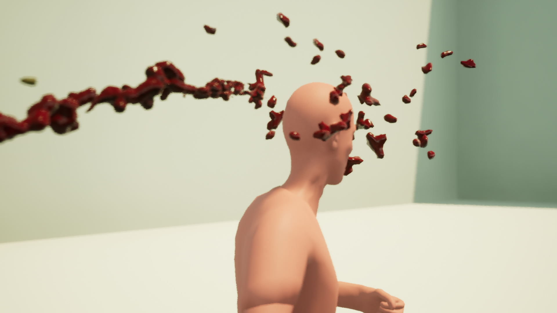 飞溅 血液 受伤 特效 虚幻4 UE4 Splash Damage Blood插图2