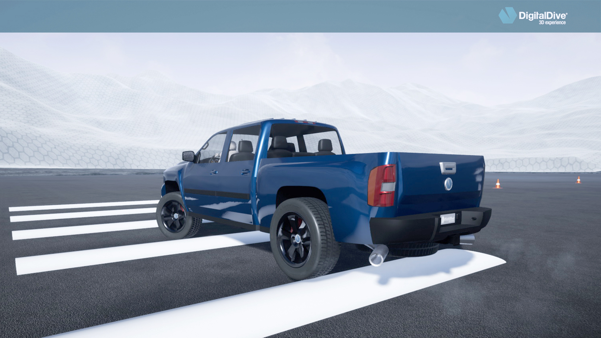越野卡车驾驶蓝图 虚幻4 ue4 Drivable Cars Pick Up Truck 3D Assets and Blueprints 426插图14