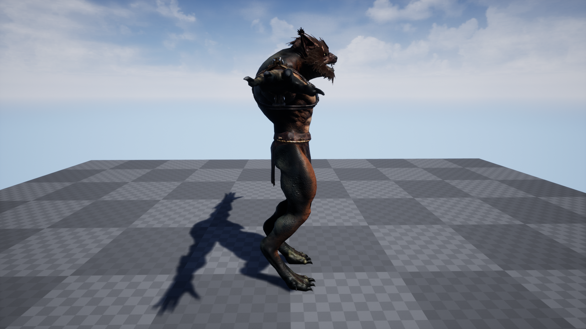 Character Werewolf 虚幻4 UE4 狼人 半兽人 角色 动作插图2