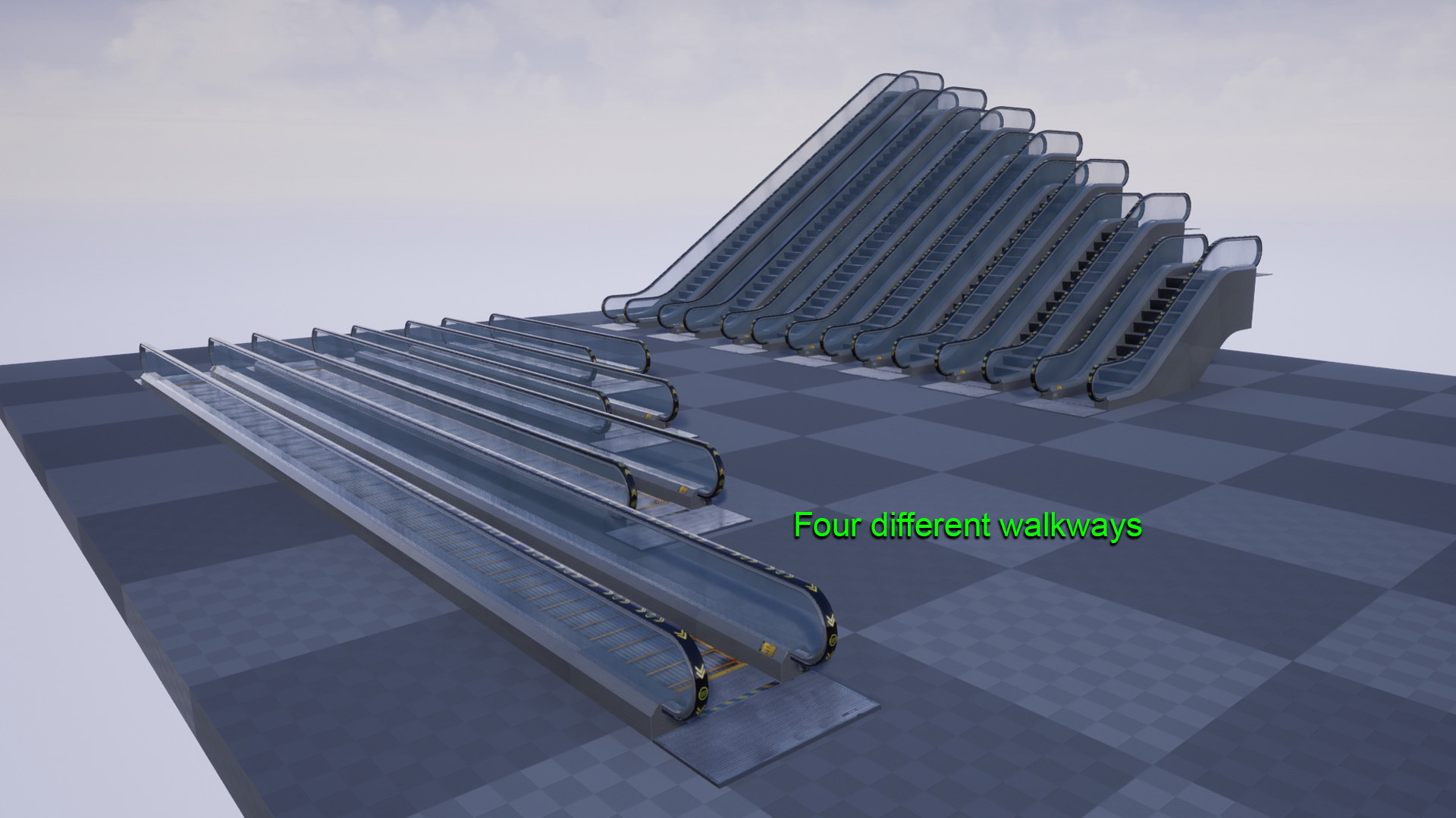 自动扶梯人行道蓝图 虚幻4 ue4 Escalators and Moving Walkways插图6